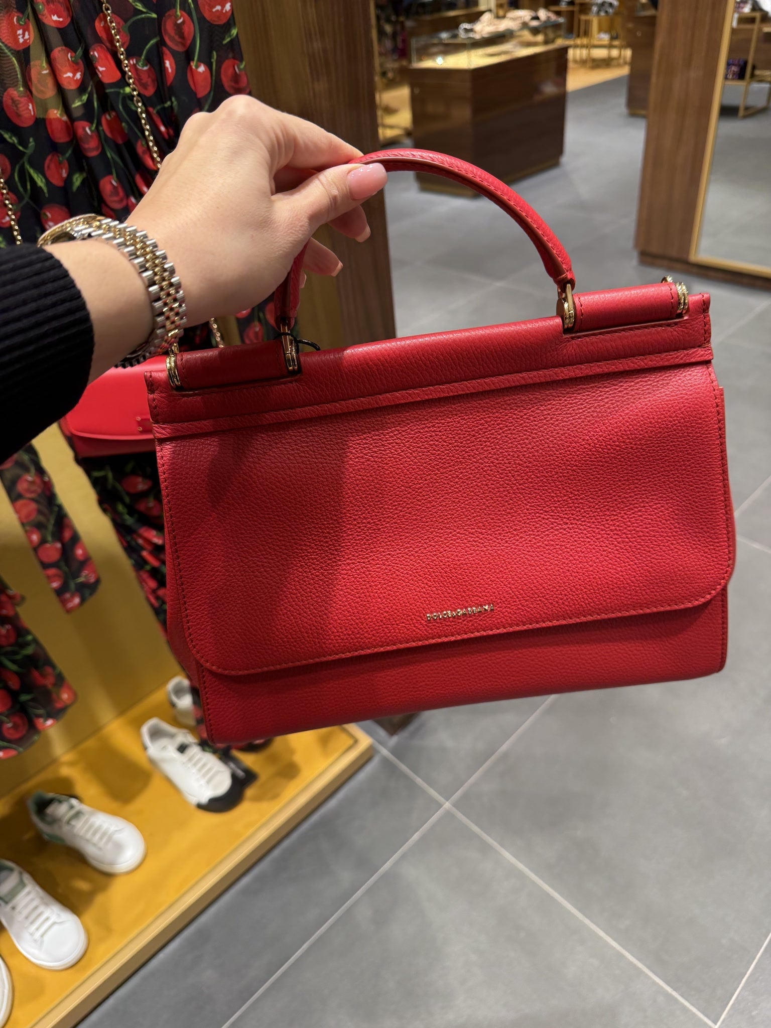 Dolce & Gabbana Borsa A Mano Bottalato VelourDolce & Gabbana