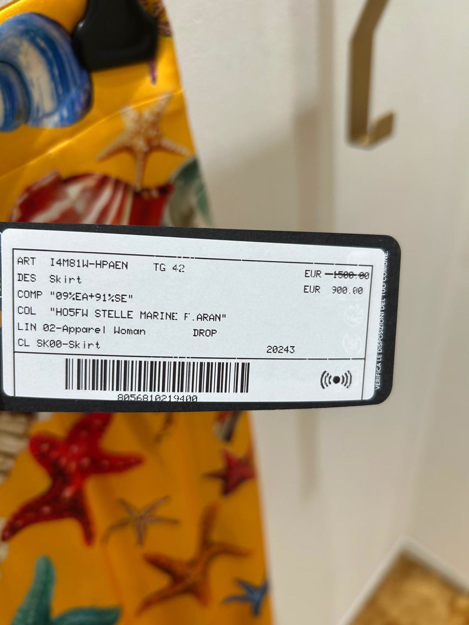 Dolce & Gabbana Damska spódnica HOSPU STELLE MARINEDolce & Gabbana