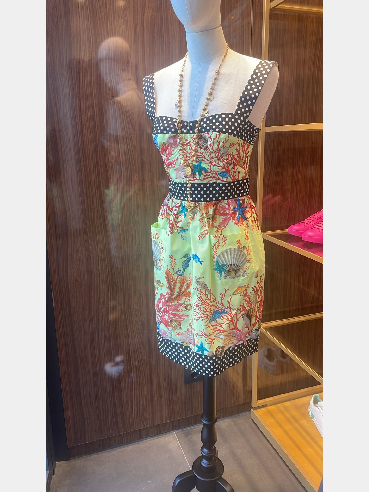 Dolce & Gabbana Damska sukienka HUST CORALLI FDO VERDEDolce & Gabbana