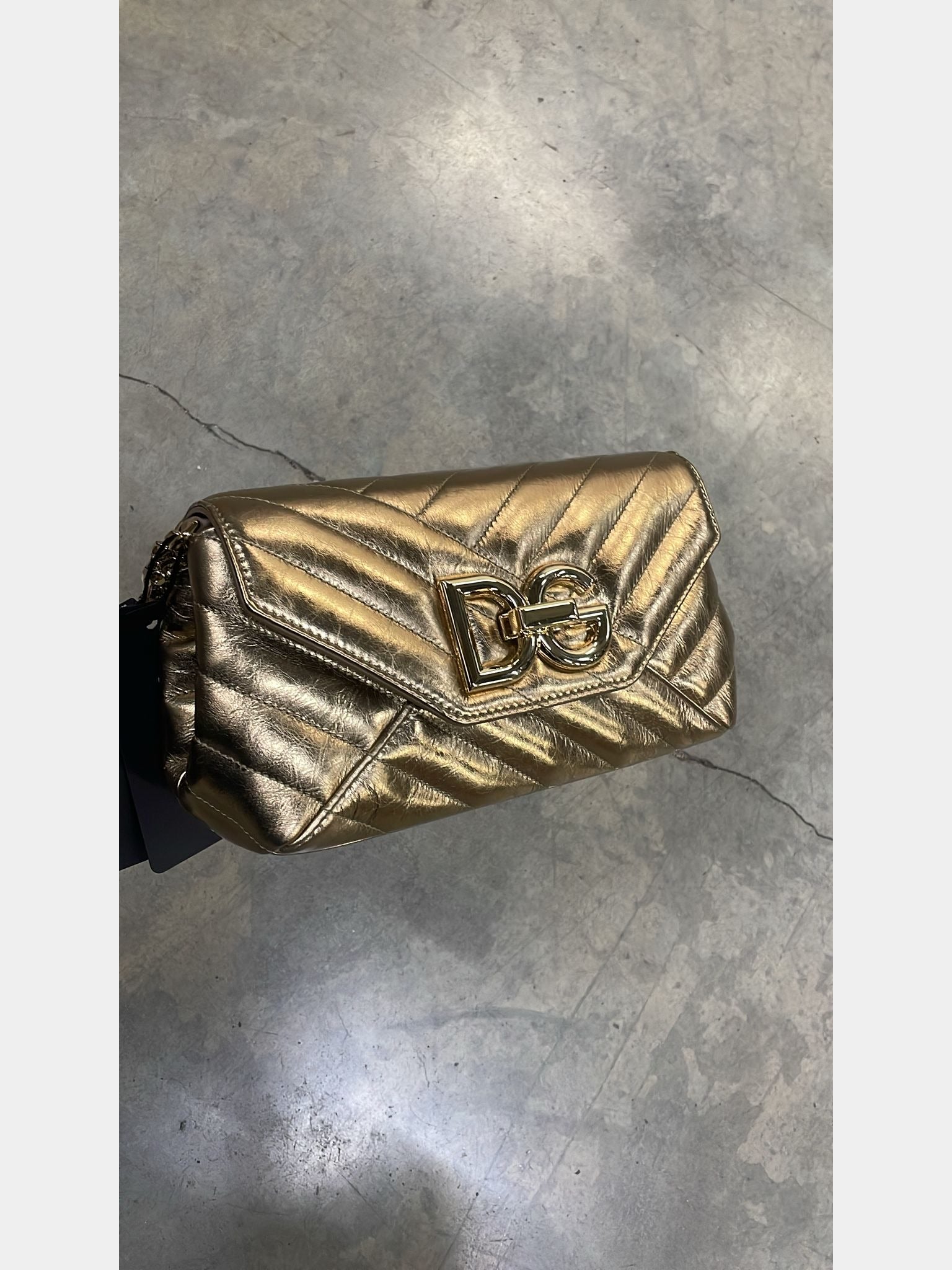Dolce & Gabbana Damska Torebka na Ramię GoldDolce & Gabbana