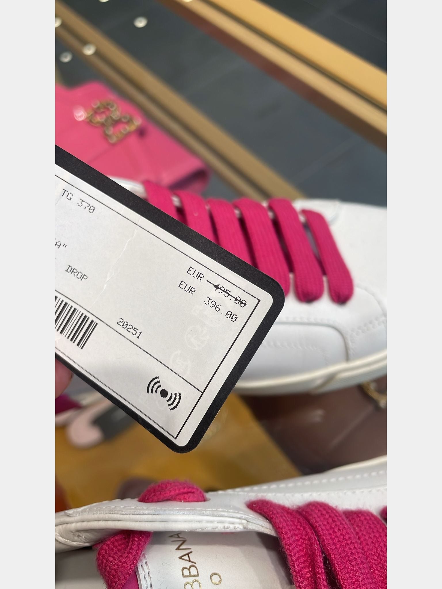 Dolce & Gabbana Damskie sneakersy białe skórzaneDolce & Gabbana