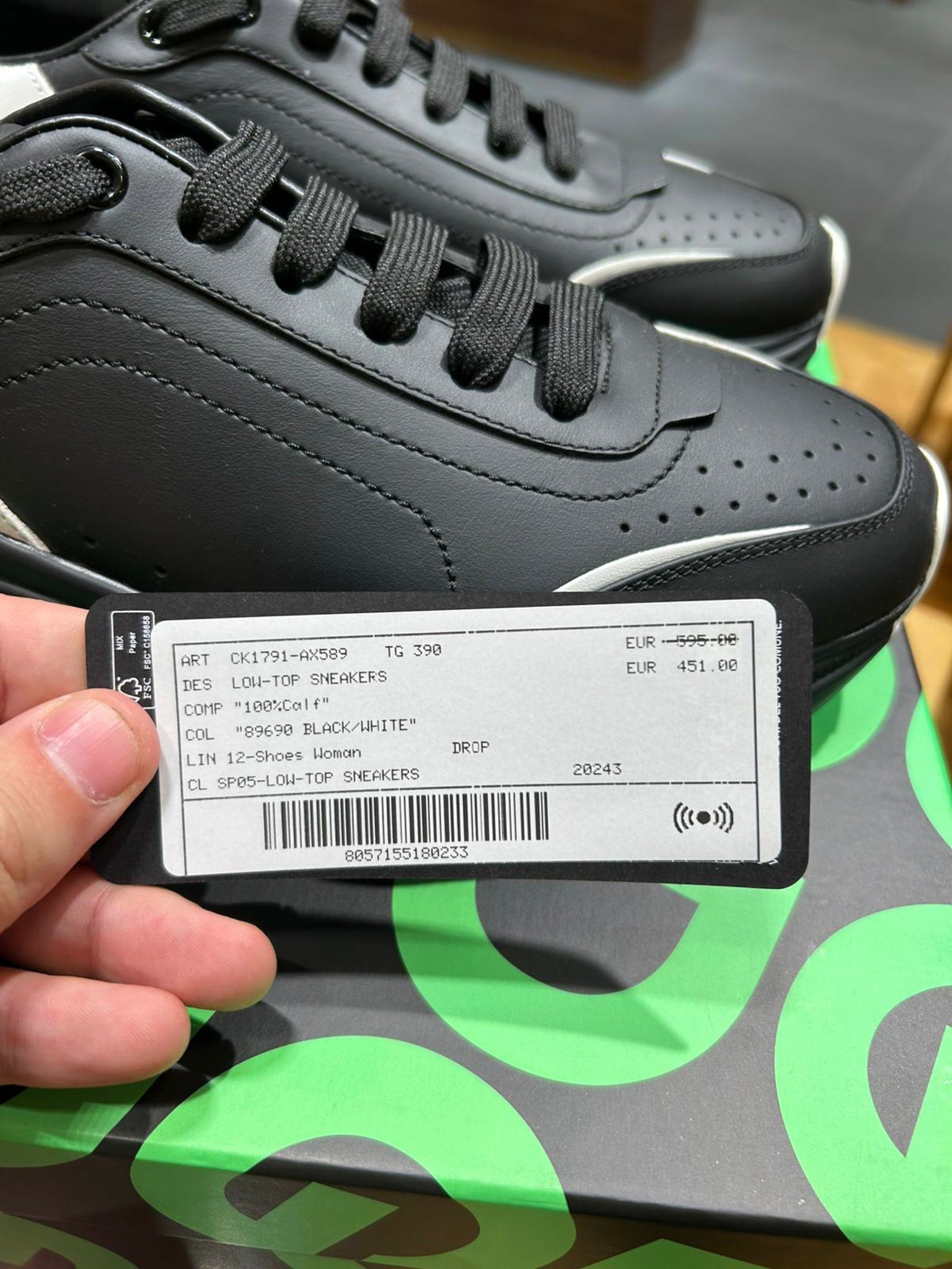 Dolce & Gabbana Damskie sneakersy czarne białeDolce & Gabbana
