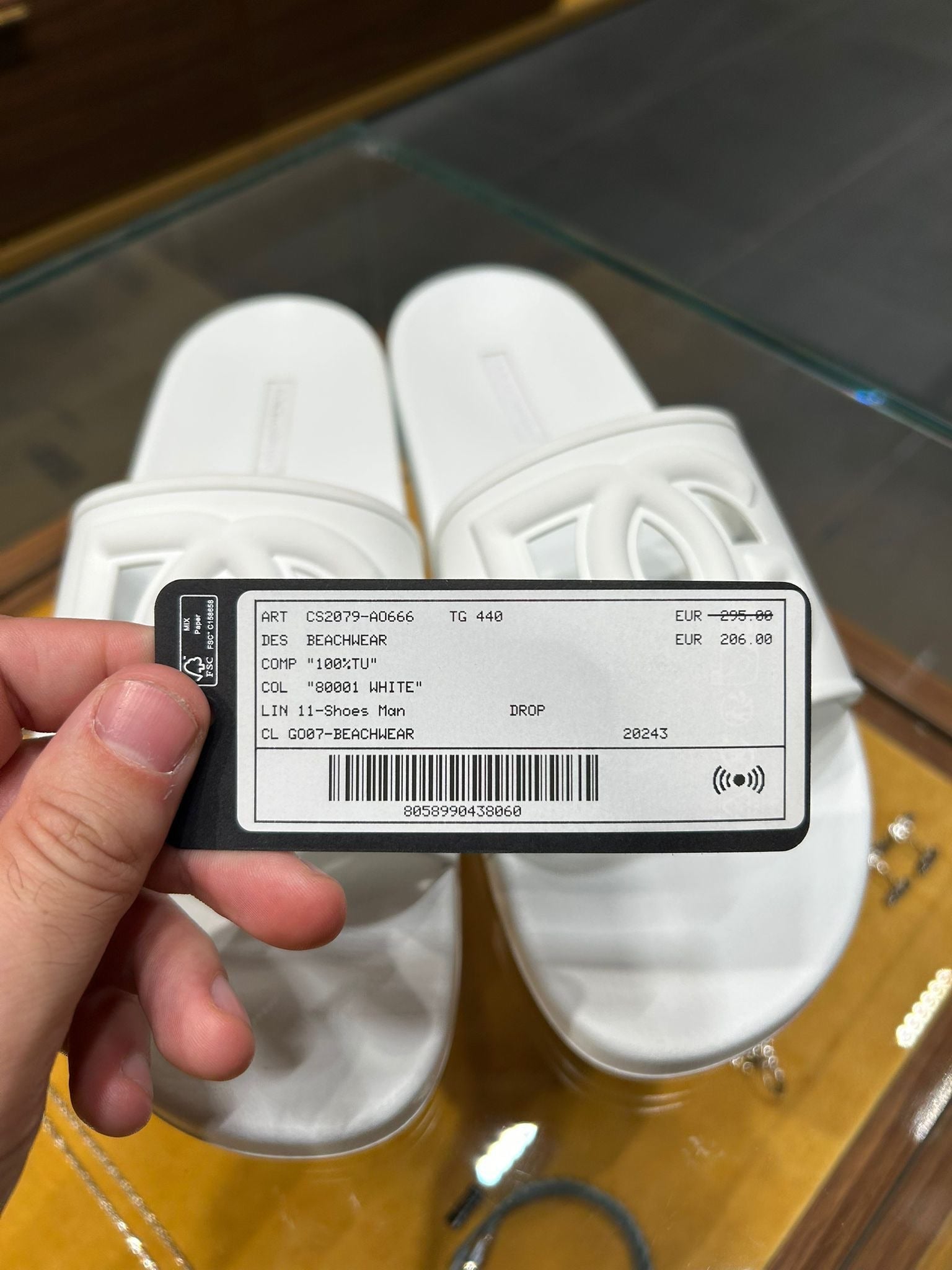 Dolce & Gabbana Klapki białeDolce & Gabbana
