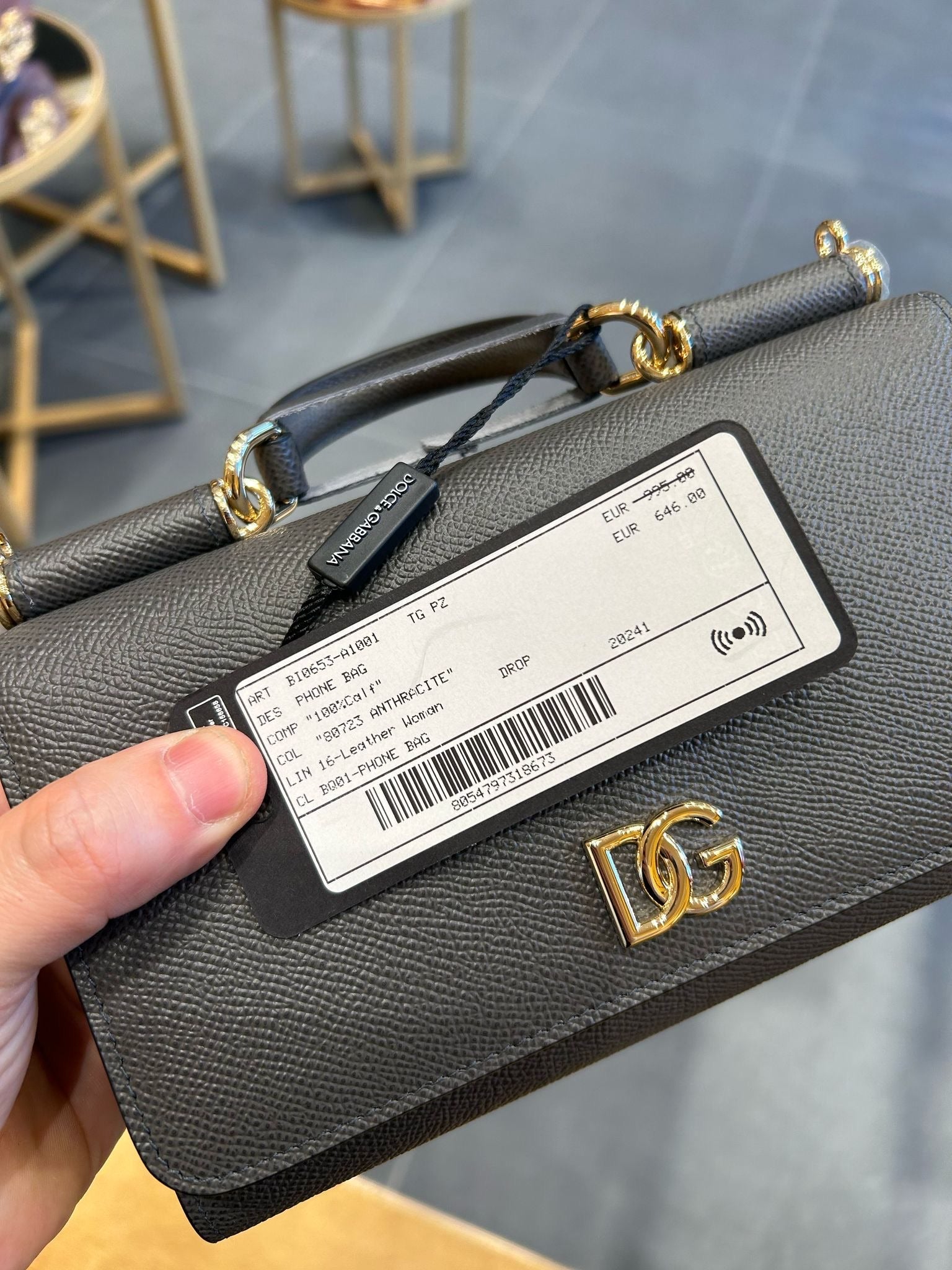 Dolce & Gabbana Phone Bag AnthraciteDolce & Gabbana