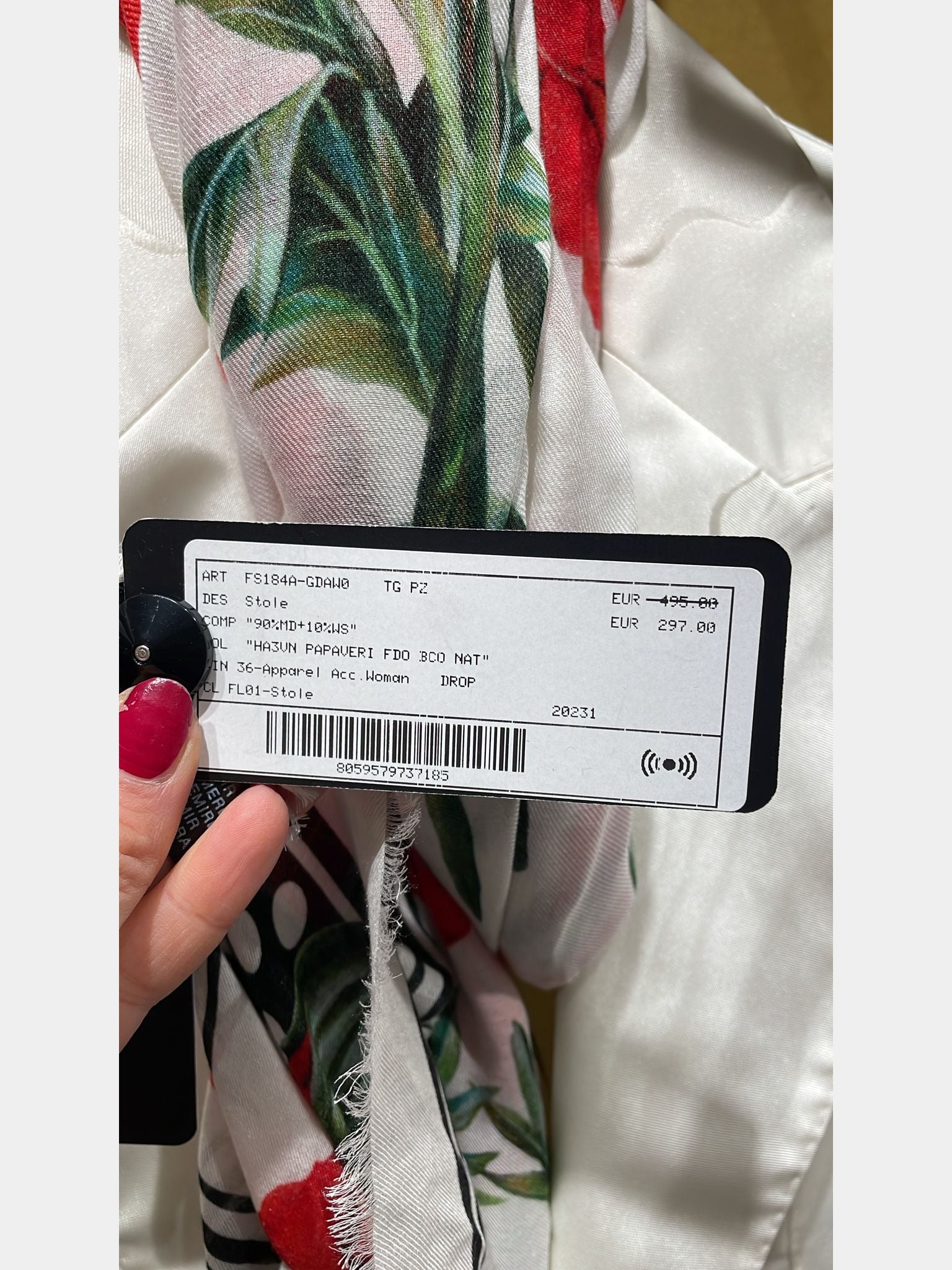 Dolce & Gabbana Poppy - print modal and cashmere scarfDolce & Gabbana