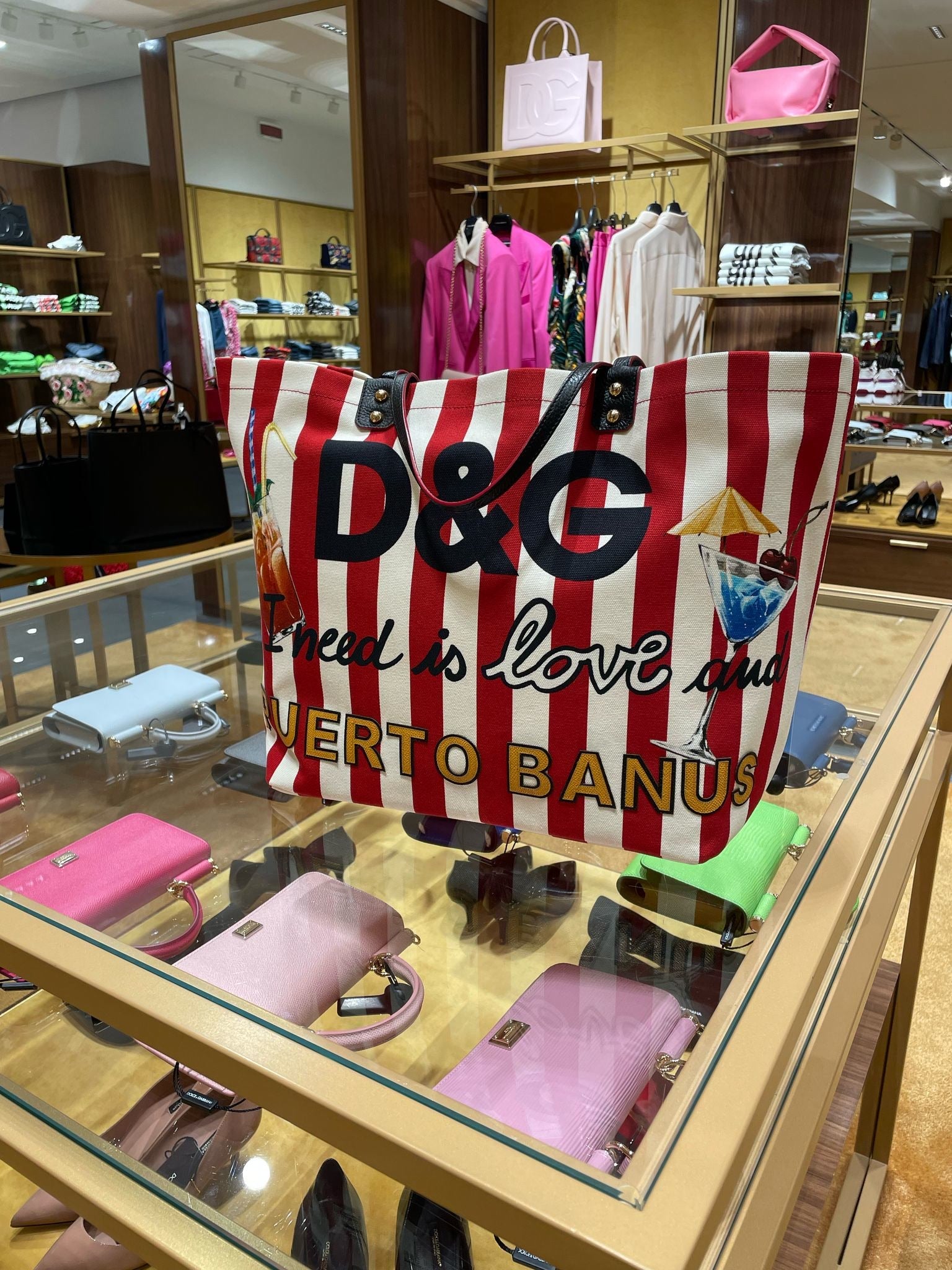 Dolce & Gabbana Shopping CANVAS P.BANUS+VITELLDolce & Gabbana