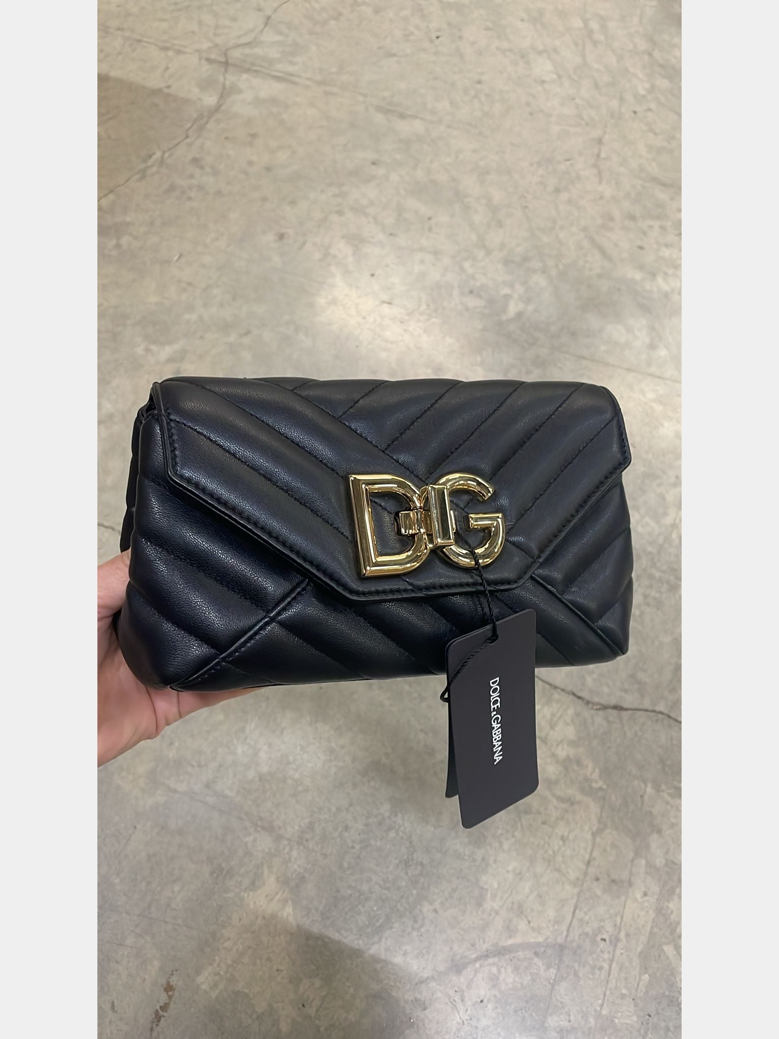 Dolce & Gabbana Torba Damska Czarna Skórzana Shoulder BagDolce & Gabbana
