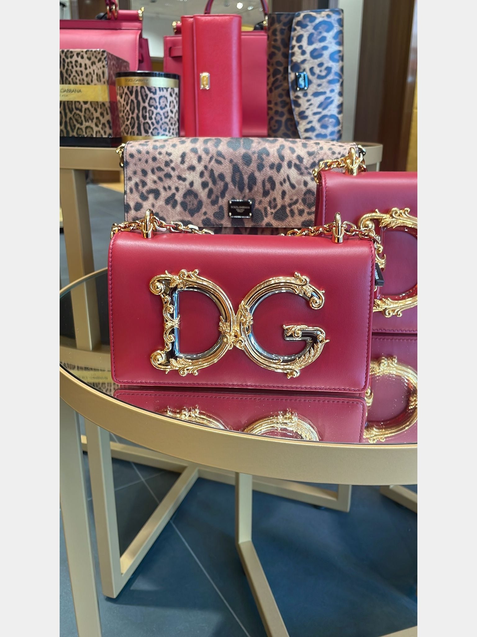 Dolce & Gabbana Torebka Damska Poppy Red Shoulder BagDolce & Gabbana