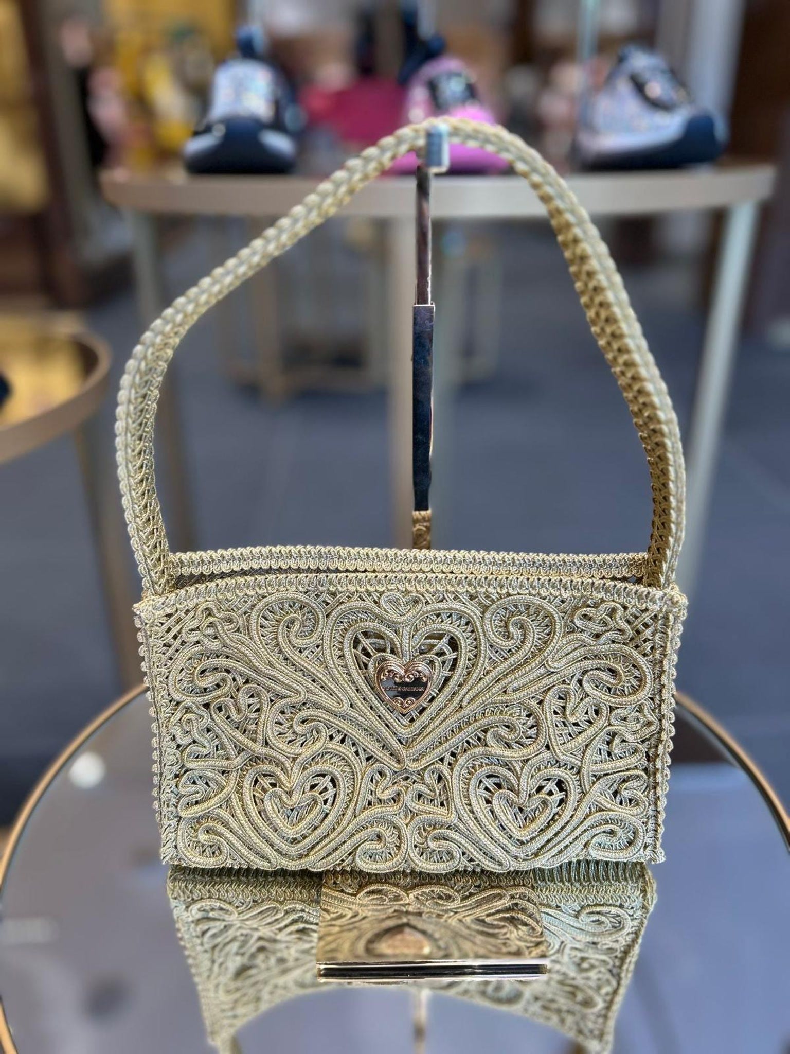 Dolce & Gabbana Torebka Damska Złota Shoulder BagDolce & Gabbana