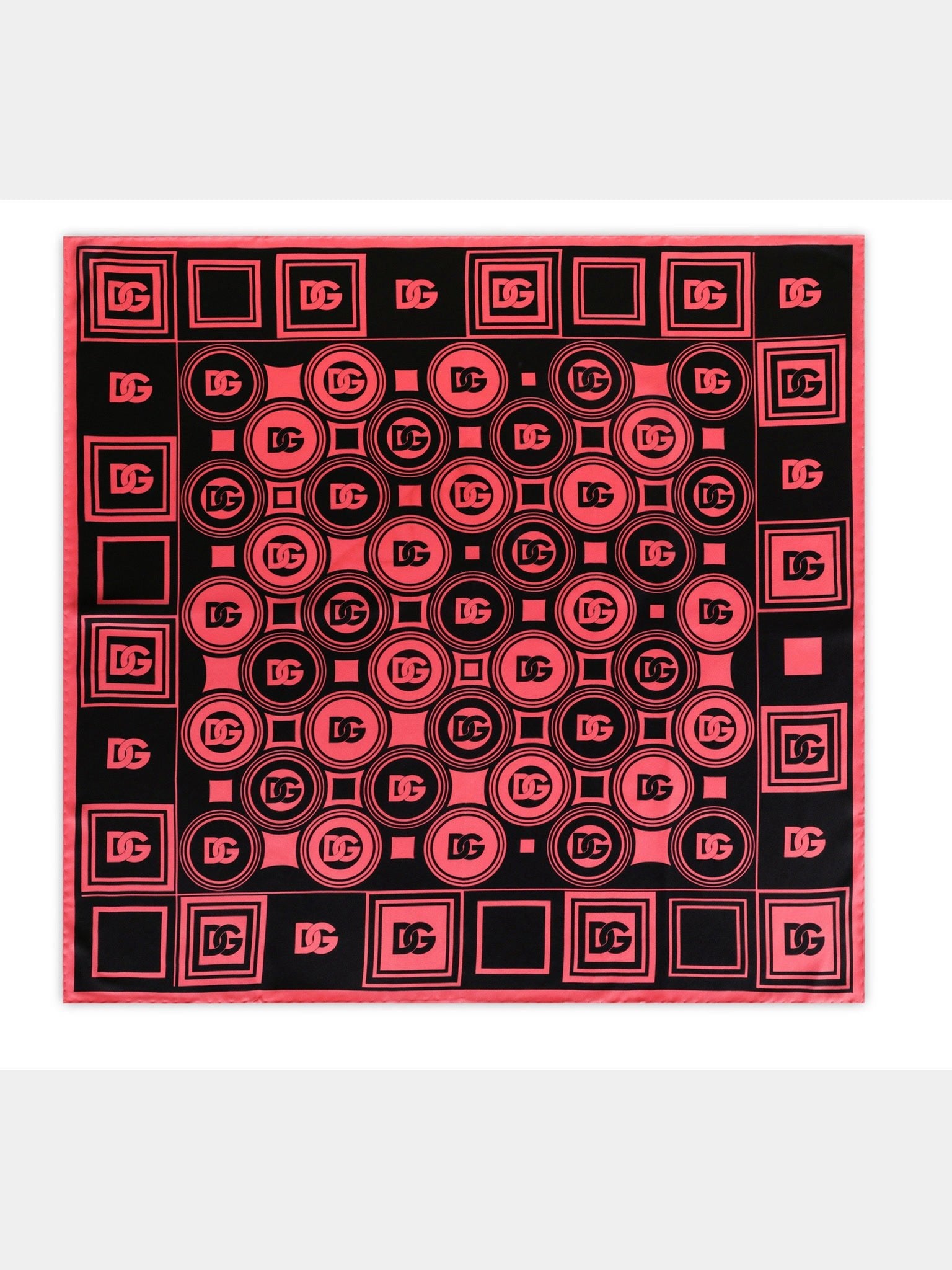 Dolce & Gabbana Twill Scarf with DG Logo PrintDolce & Gabbana