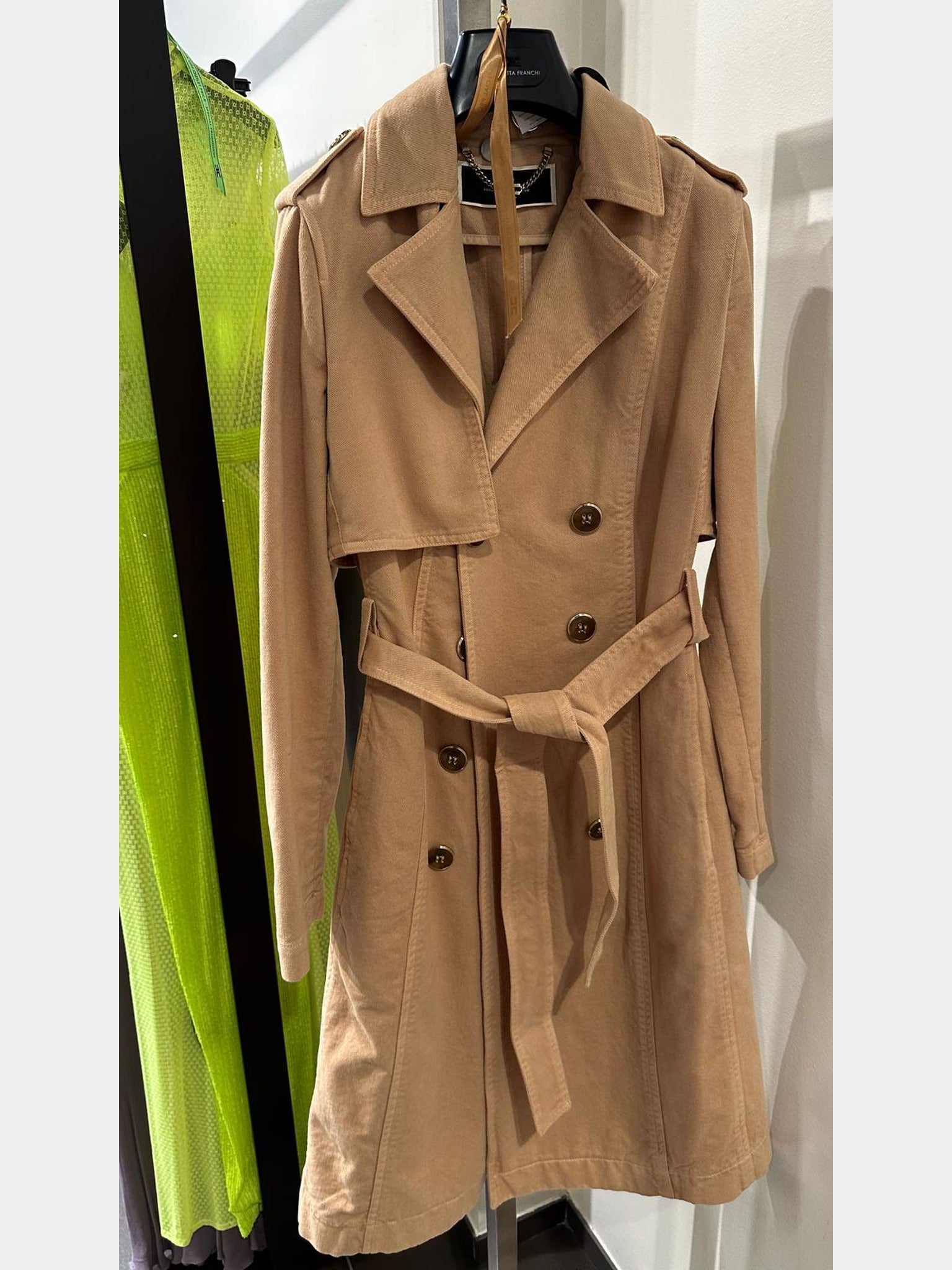 Elisabetta Franchi Caramel CoatElisabetta Franchi