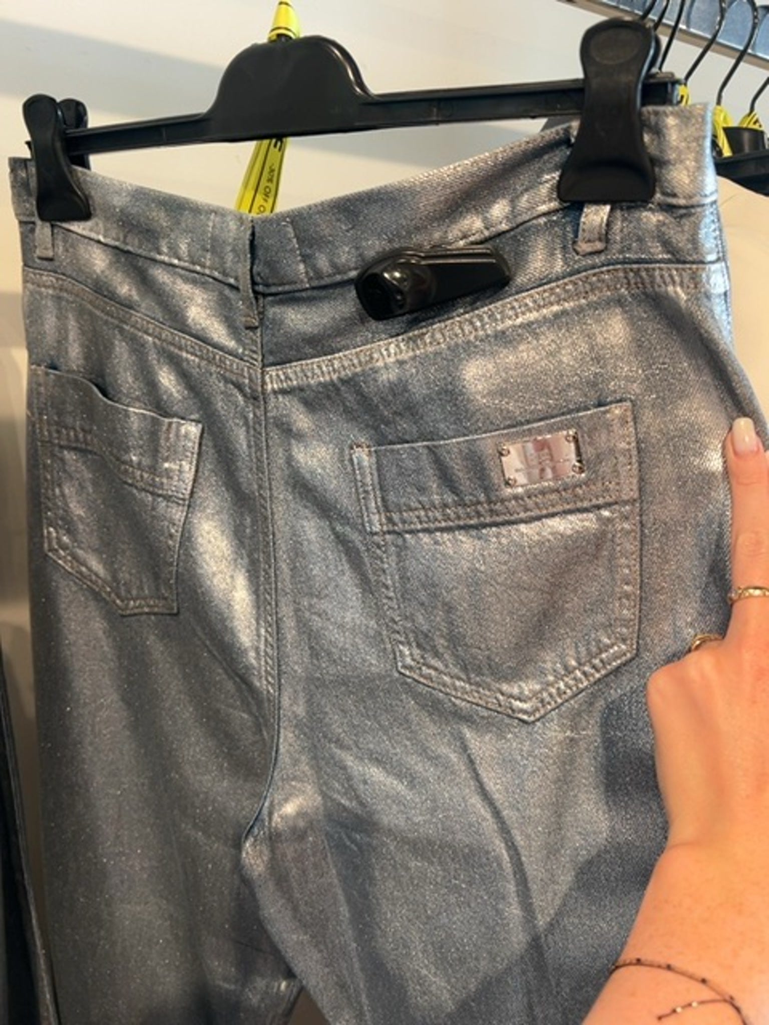 Elisabetta Franchi Damska bluzka srebrnaElisabetta Franchi