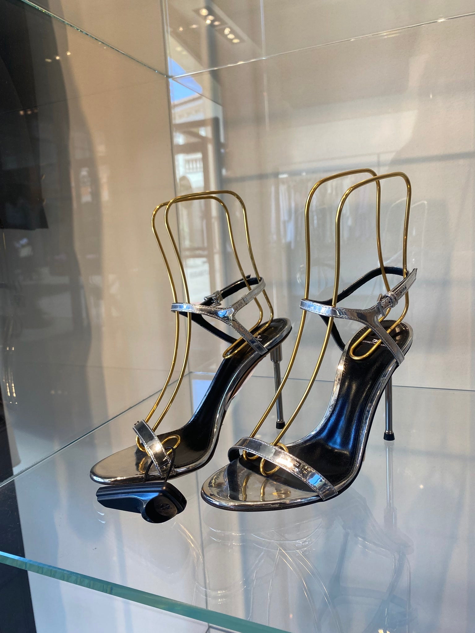 Elisabetta Franchi Damskie szpilki srebrneElisabetta Franchi
