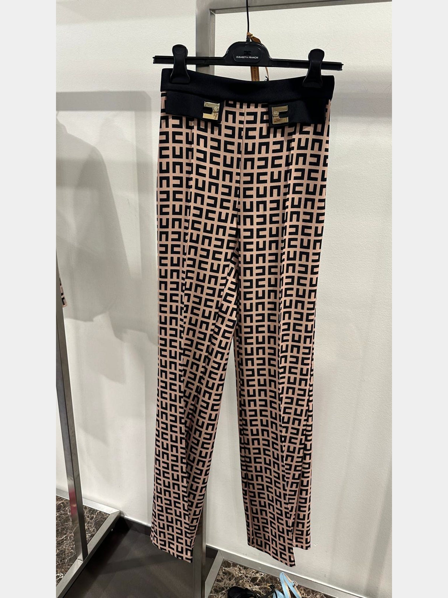 Elisabetta Franchi Tortora Nero PantsElisabetta Franchi