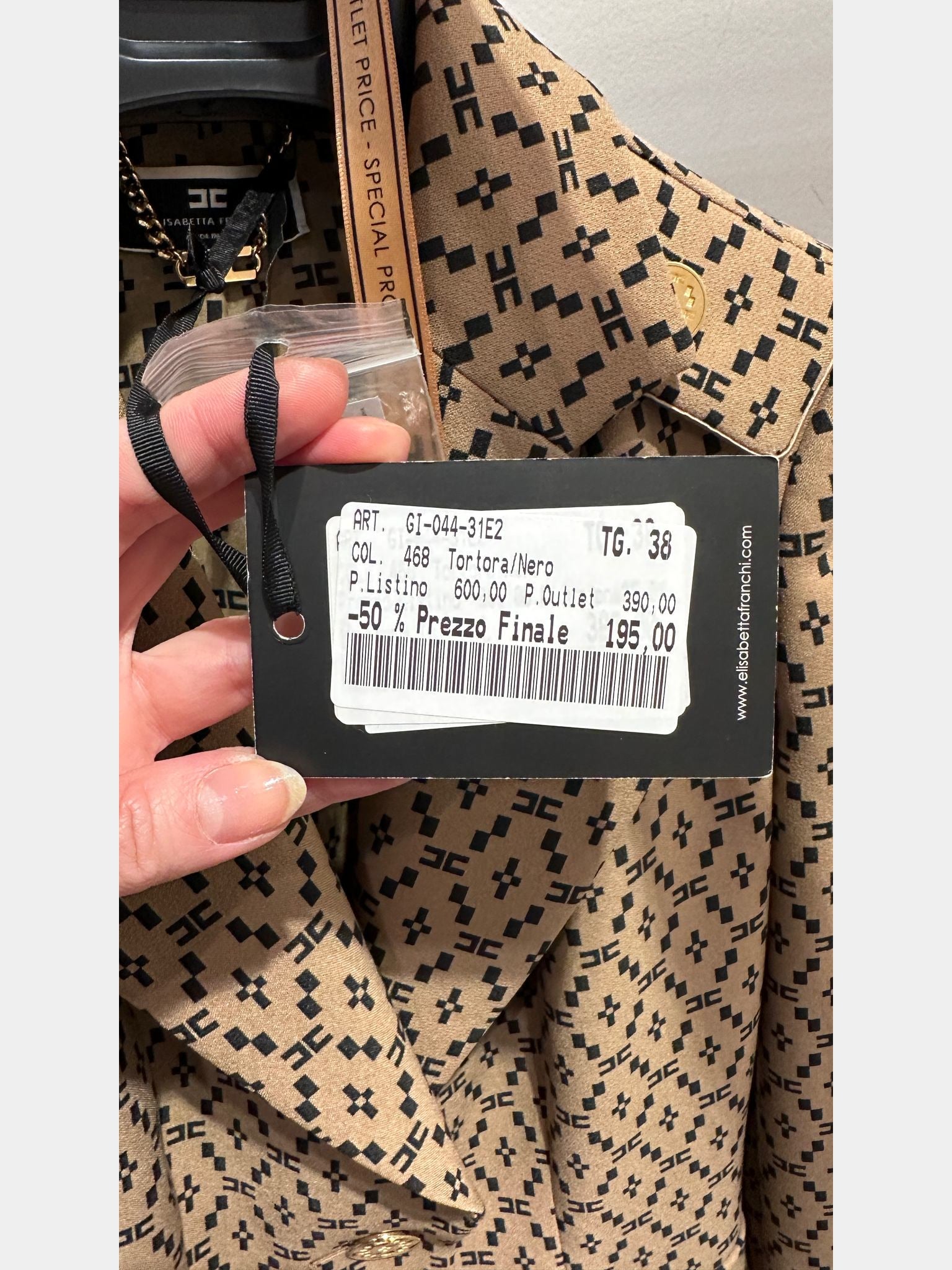 Elisabetta Franchi Tortora/NeroElisabetta Franchi