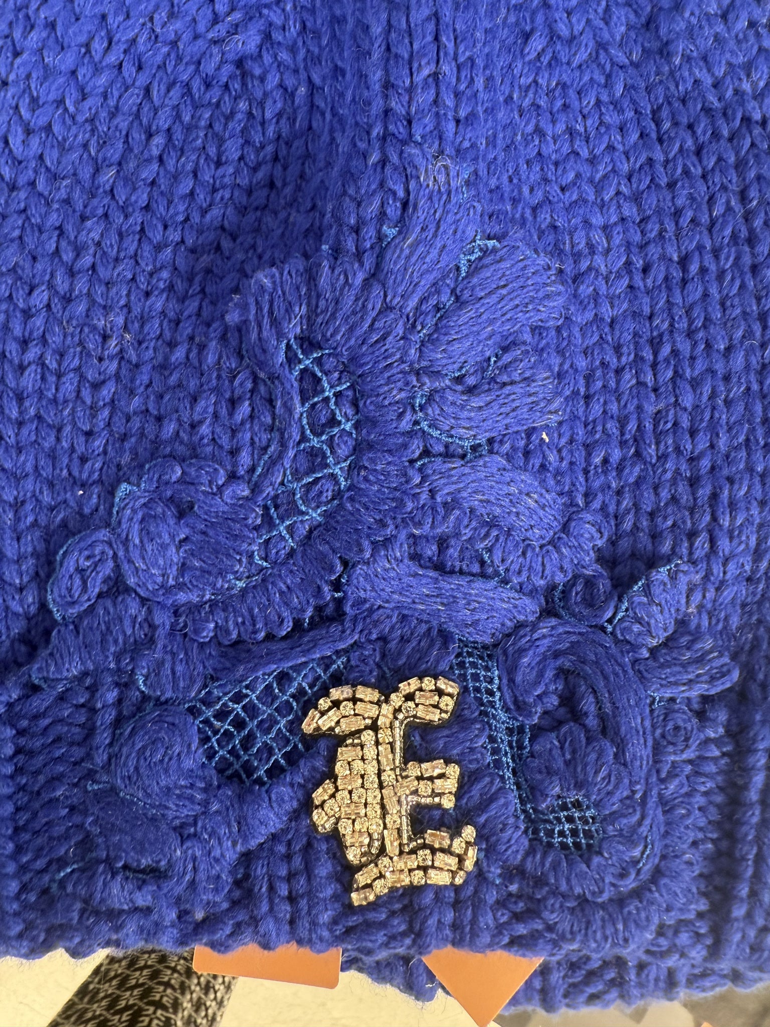Ermanno Scervino Blue Knit HatErmanno Scervino