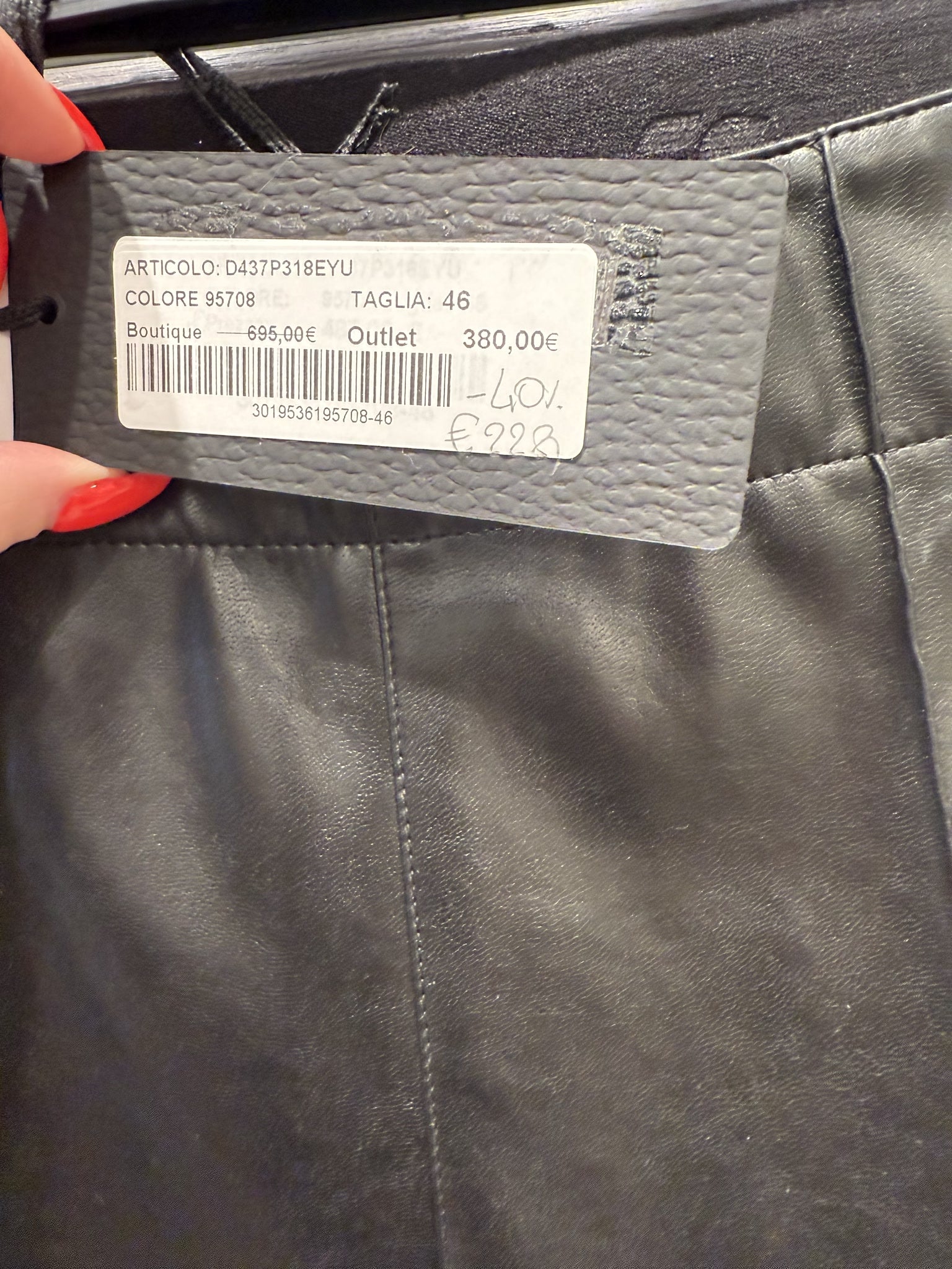 Ermanno Scervino Leather PantsErmanno Scervino