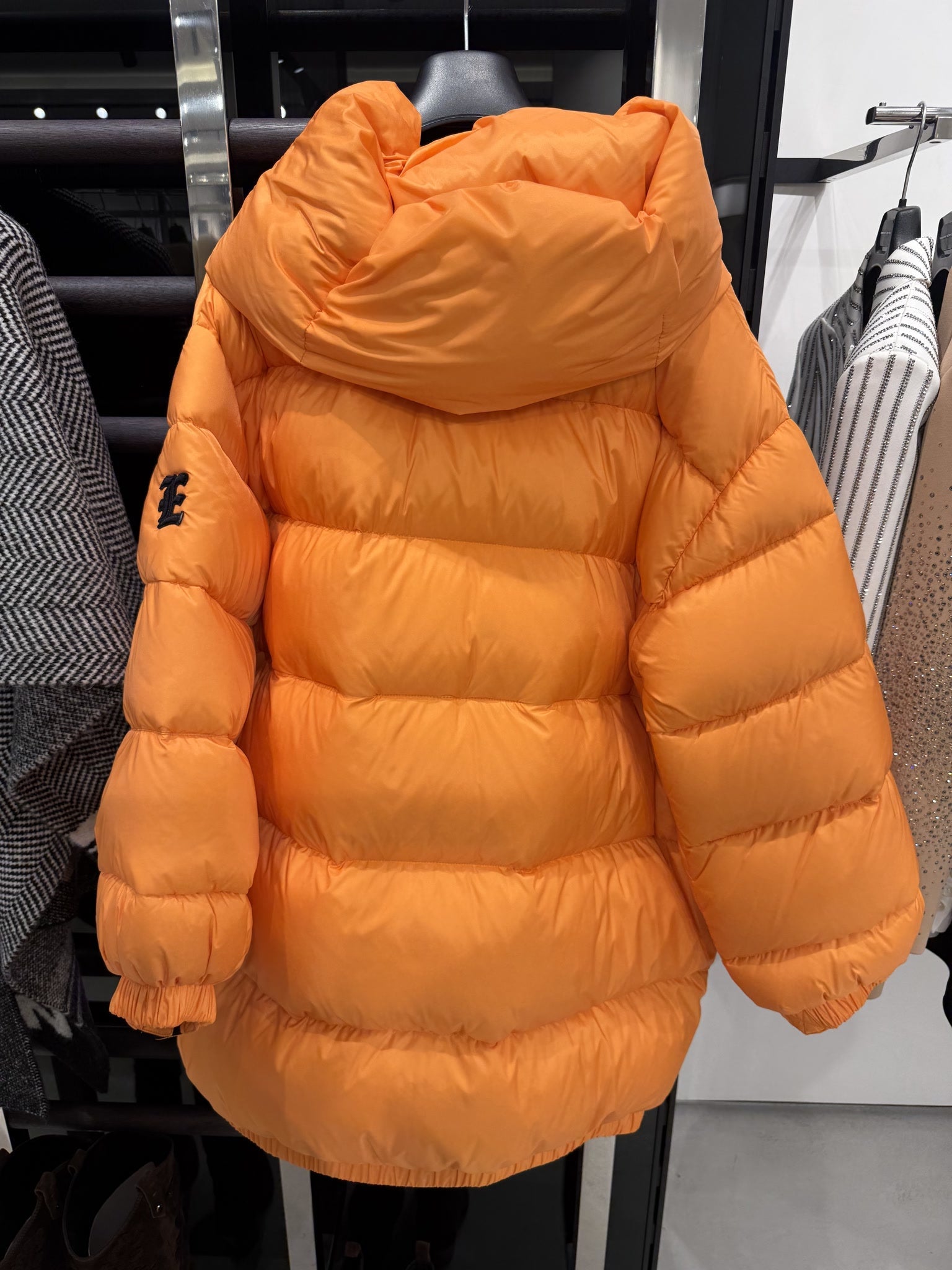 Ermanno Scervino Orange Down JacketErmanno Scervino