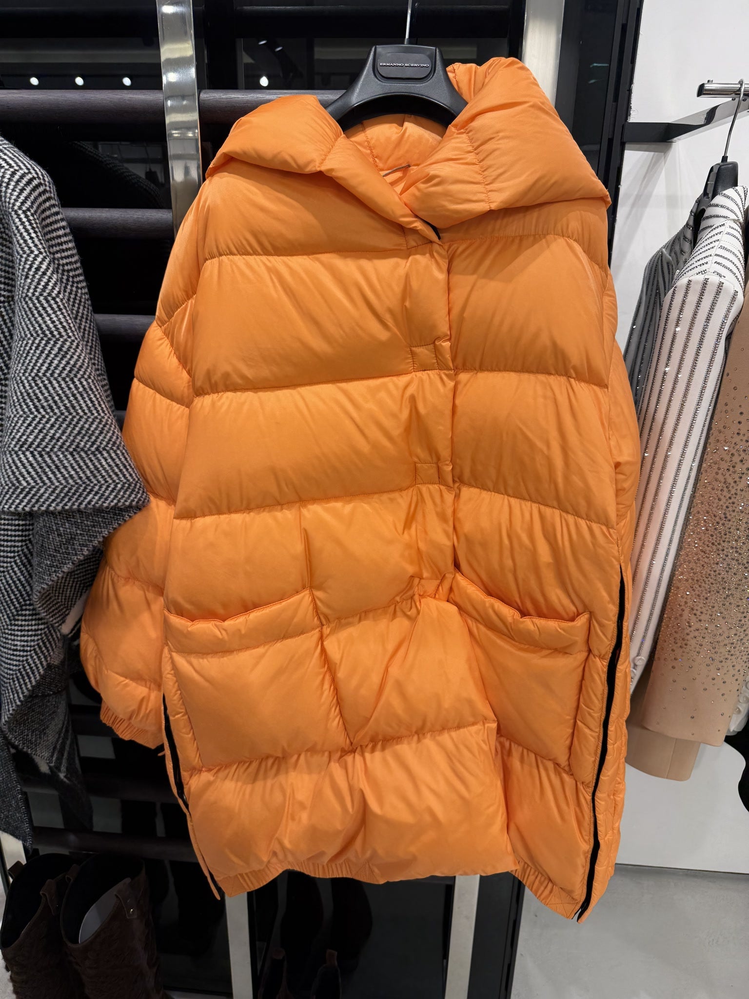 Ermanno Scervino Orange Down JacketErmanno Scervino