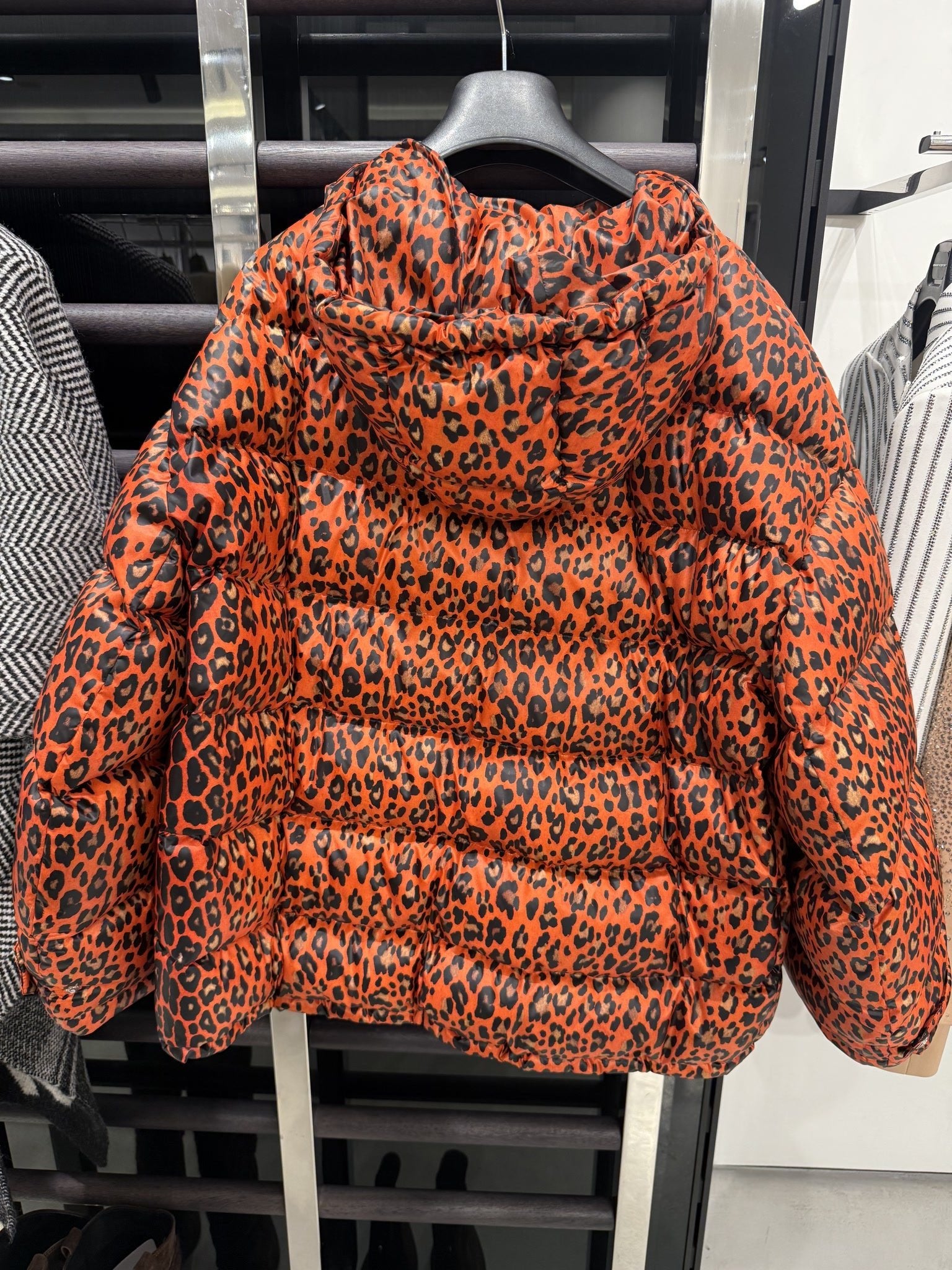 Ermanno Scervino Orange Ocelot JacketErmanno Scervino
