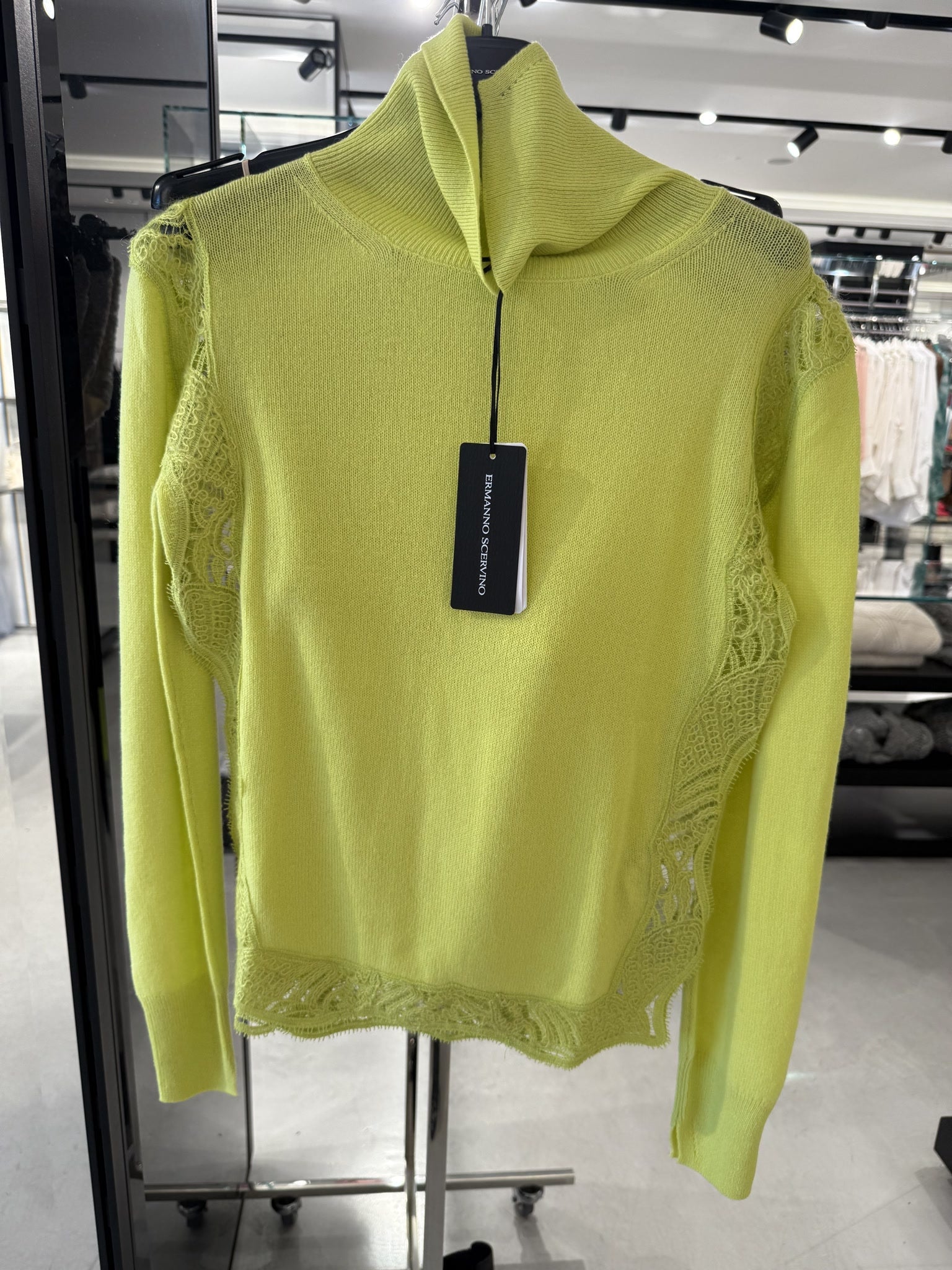 Ermanno Scervino Yellow Knit SweaterErmanno Scervino