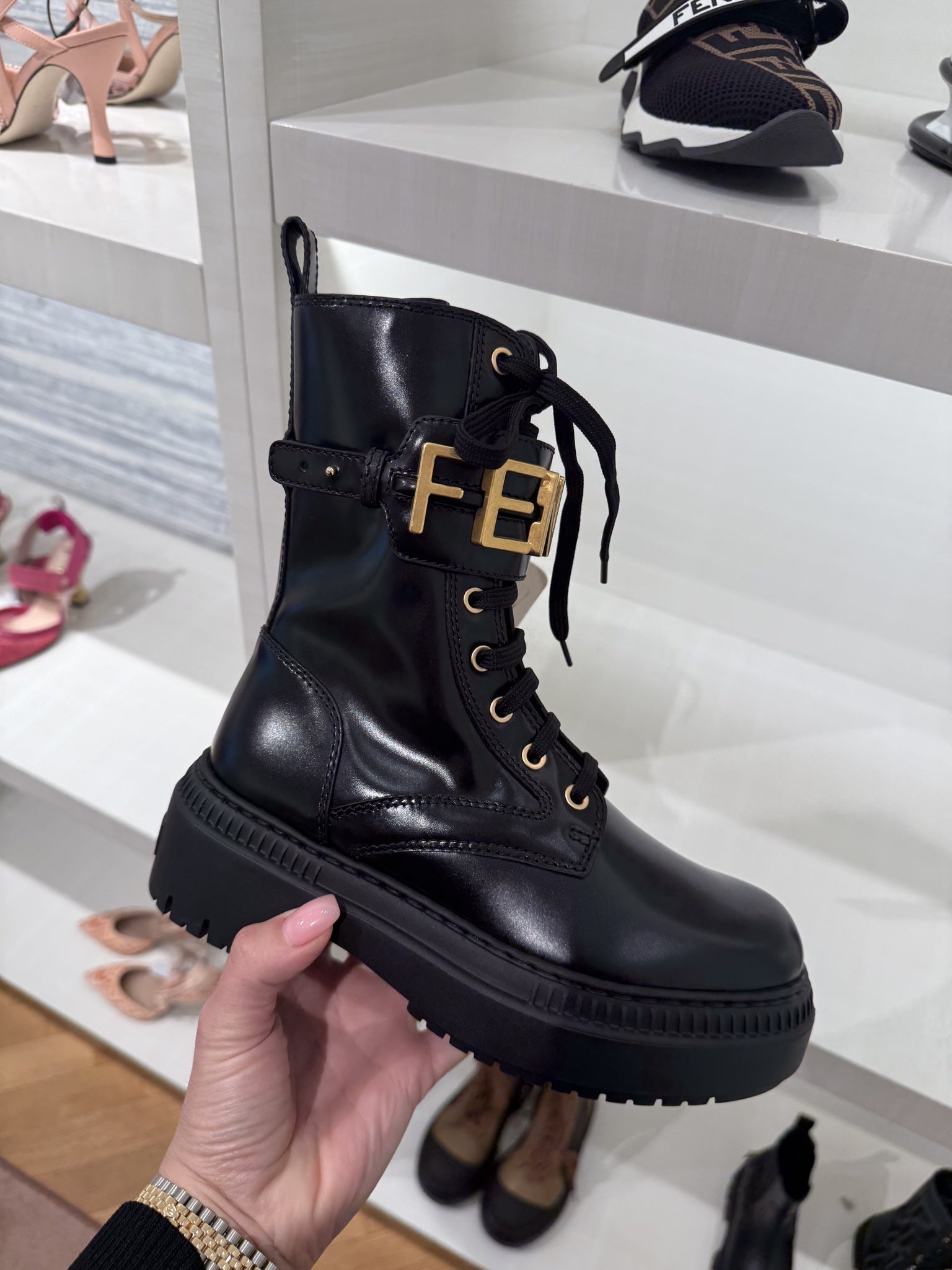 Fendi Biker Ankle BootsFendi