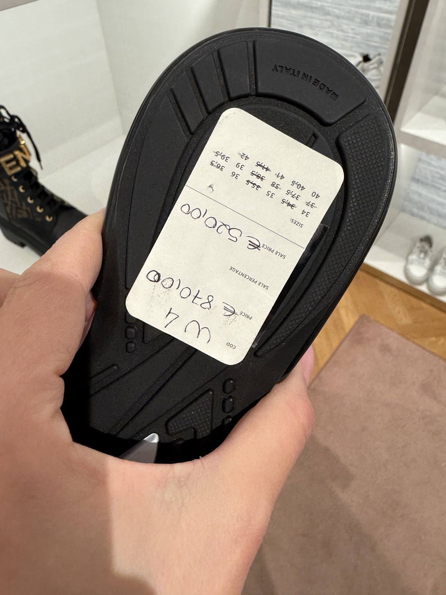Fendi Black Sports ShoesFendi
