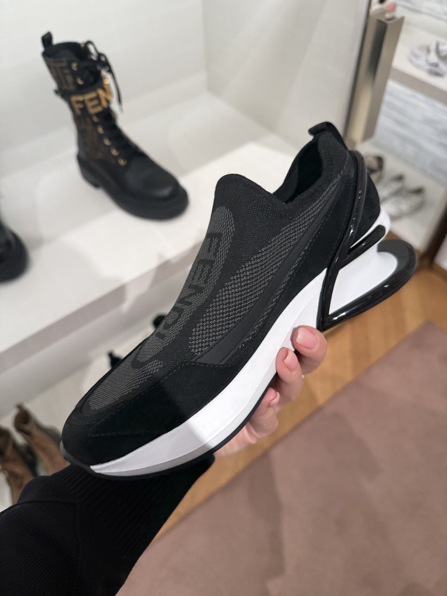 Fendi Black Sports ShoesFendi