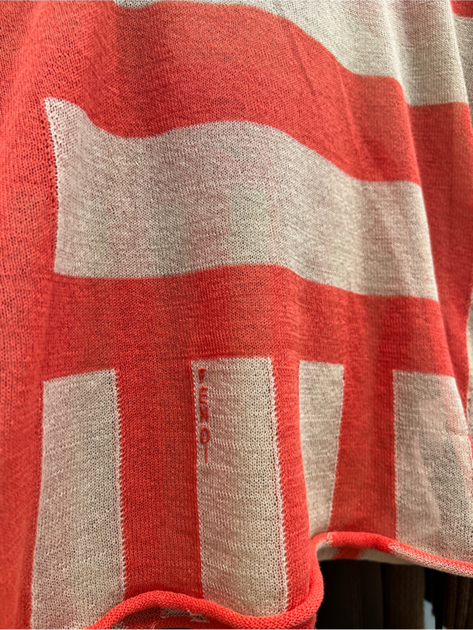 Fendi Damski Sweter SalmonFendi