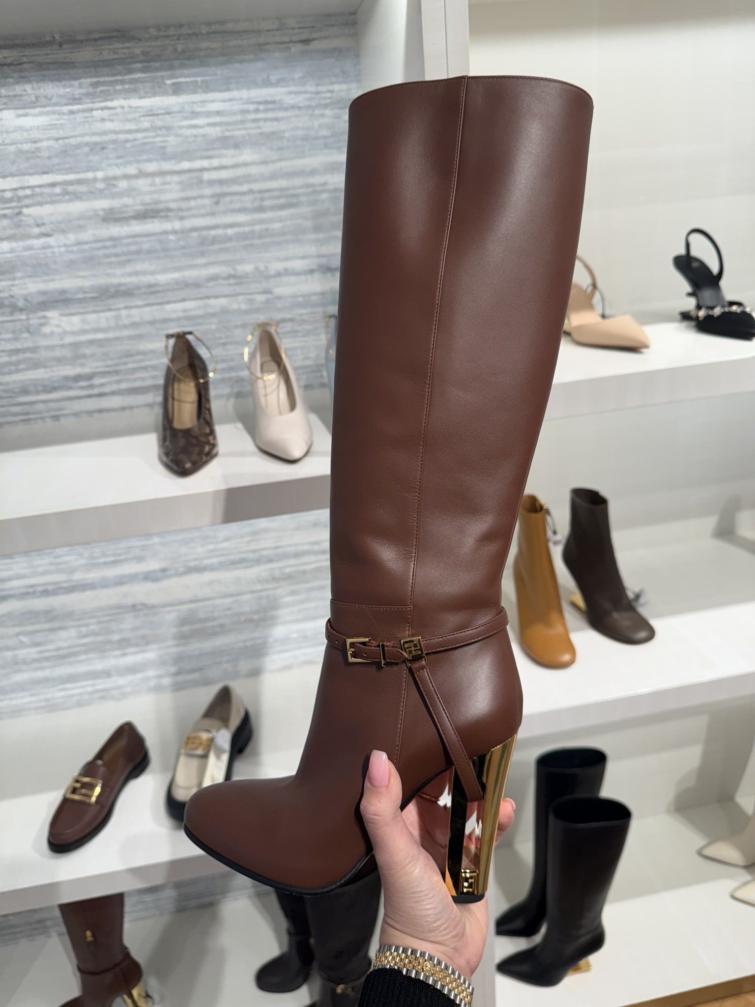 Fendi Delfina 105mm High - heeled BootsFendi