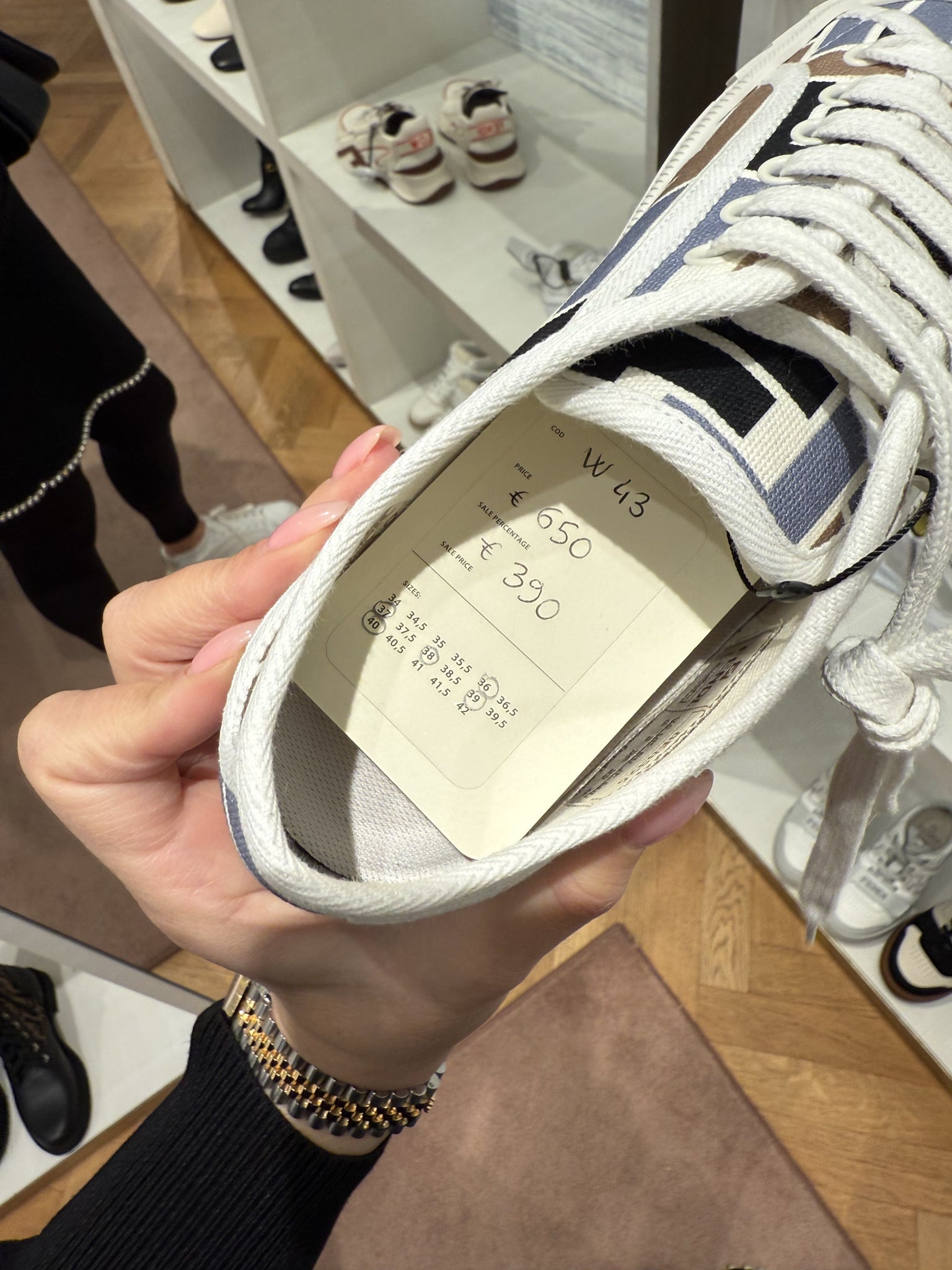 Fendi Domino Canvas SneakersFendi