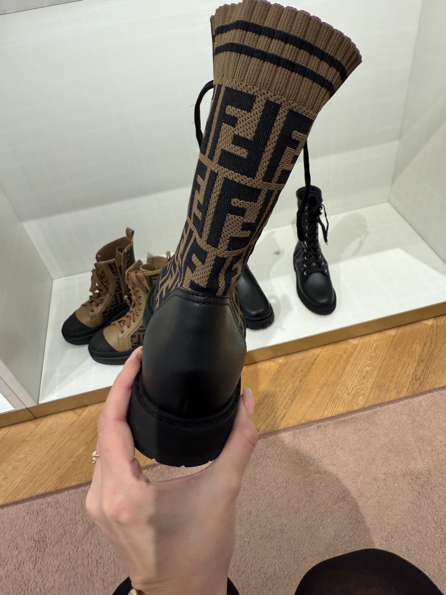 Fendi Fendi FF Rockoko Biker TabaccoFendi