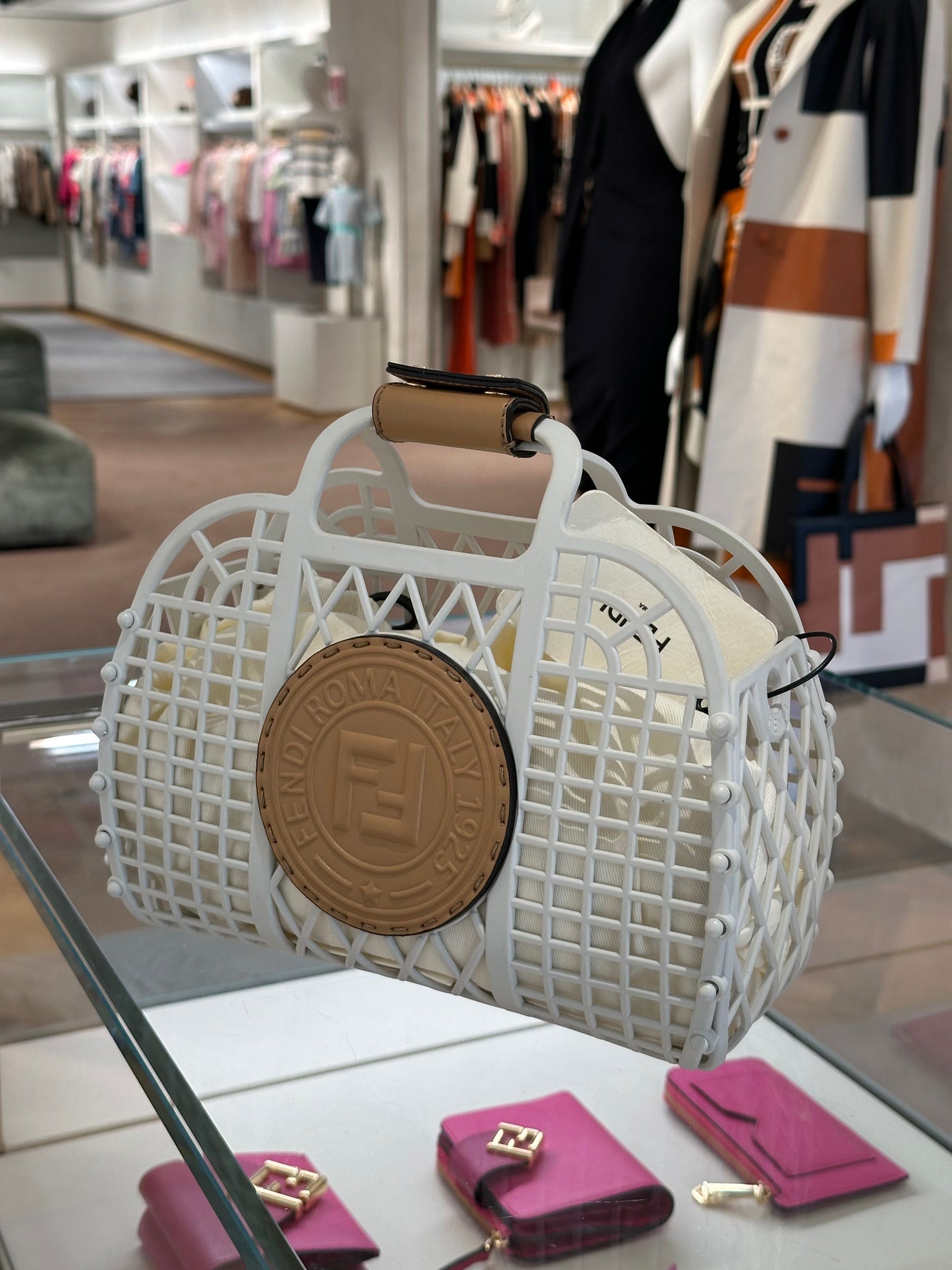 Fendi Mini Bag Bianco Ice + MieleFendi