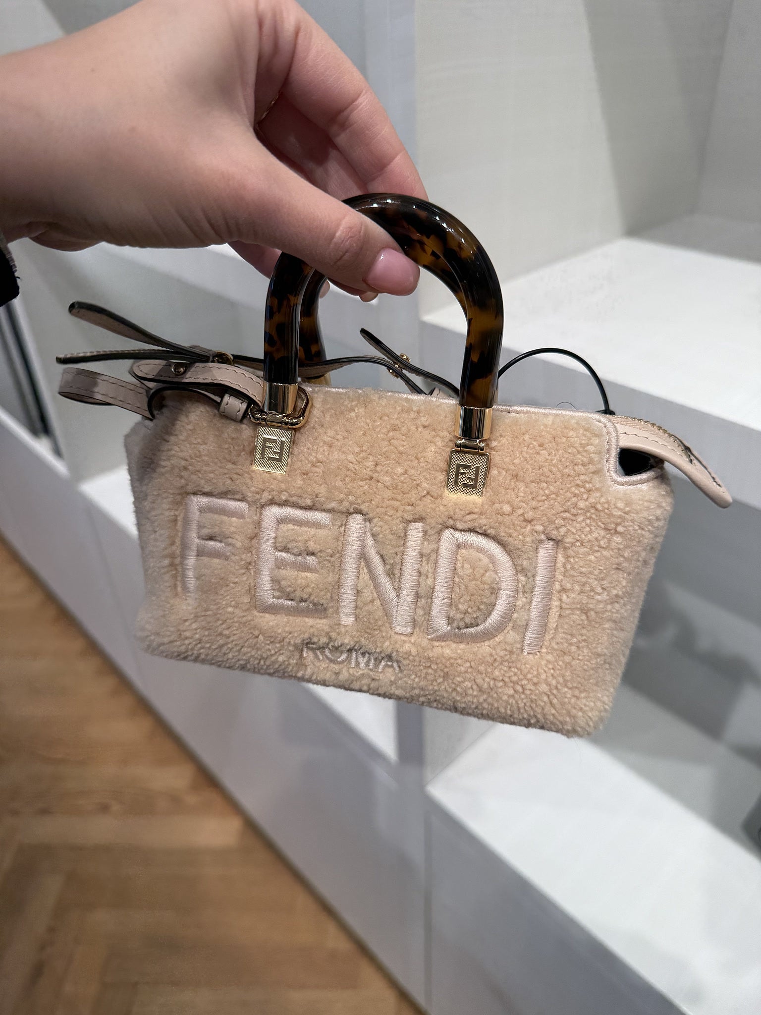 Fendi Mini Bag by the Way Lamb FurFendi