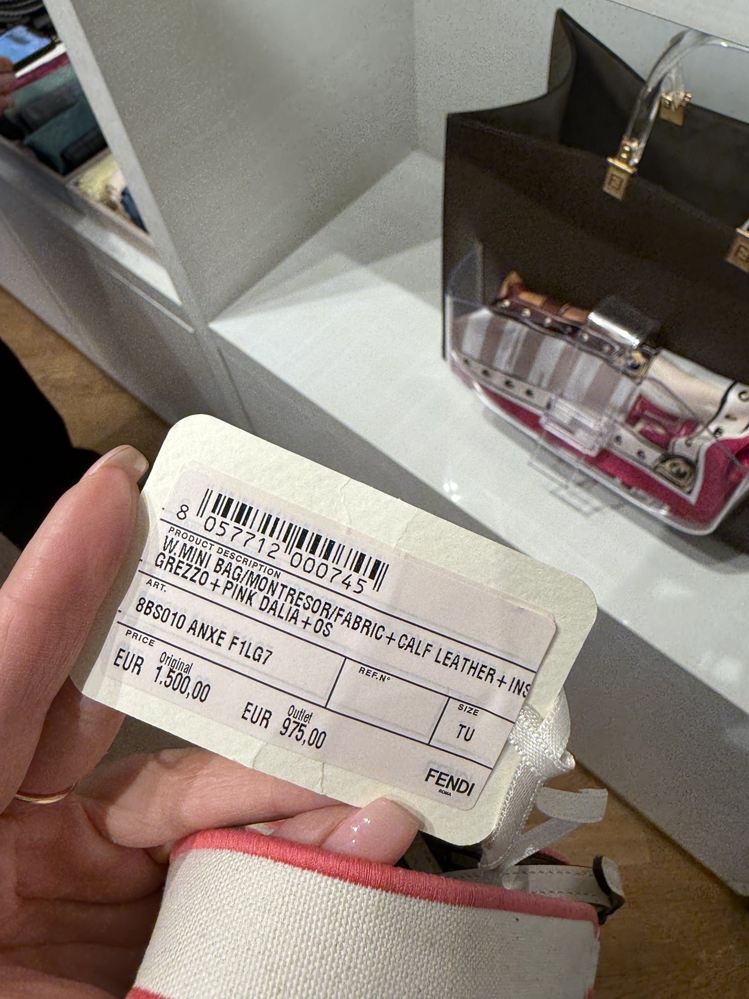 Fendi Mon Tresor Canvas Mini Tote BagFendi