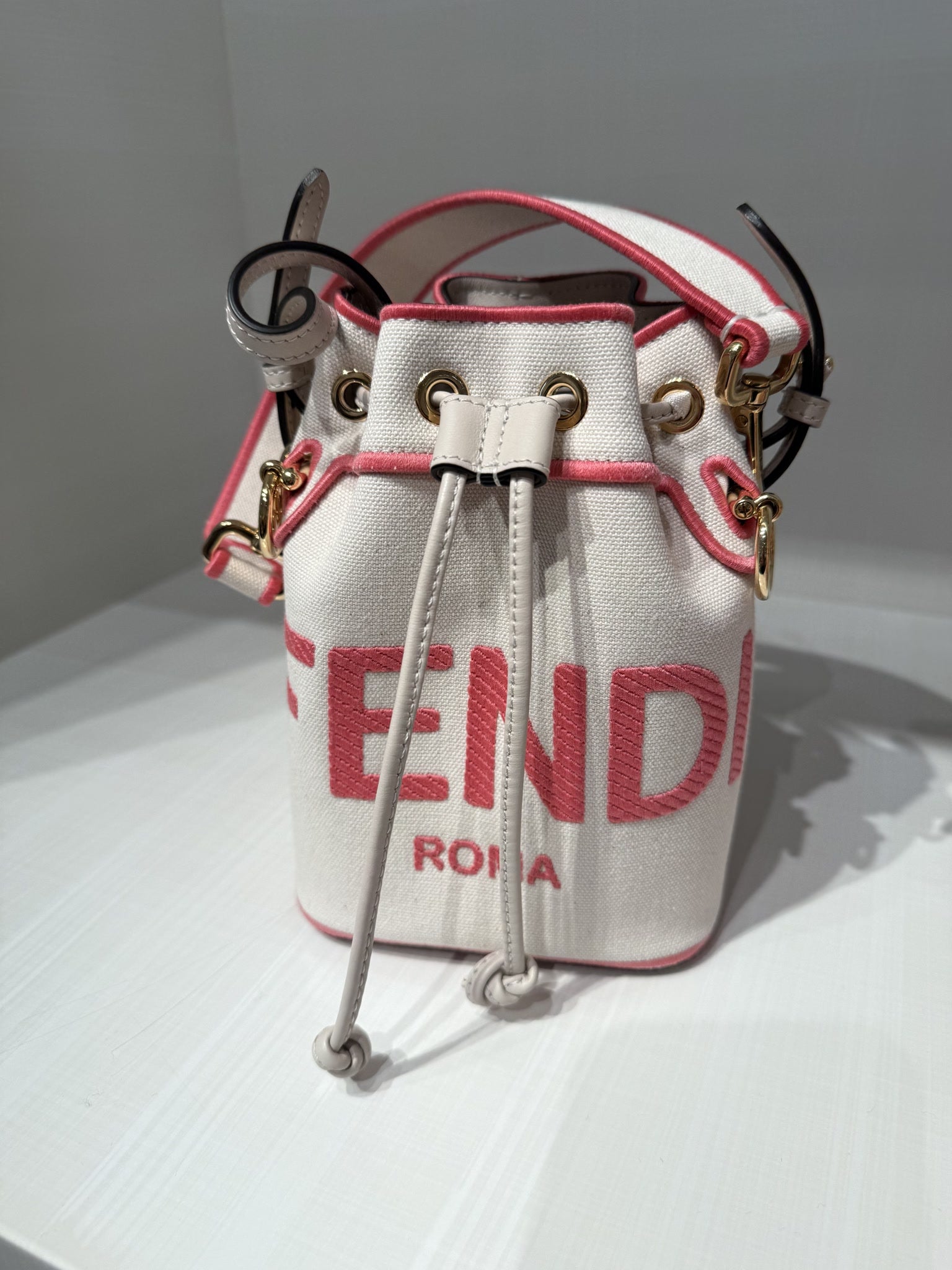 Fendi Mon Tresor Canvas Mini Tote BagFendi