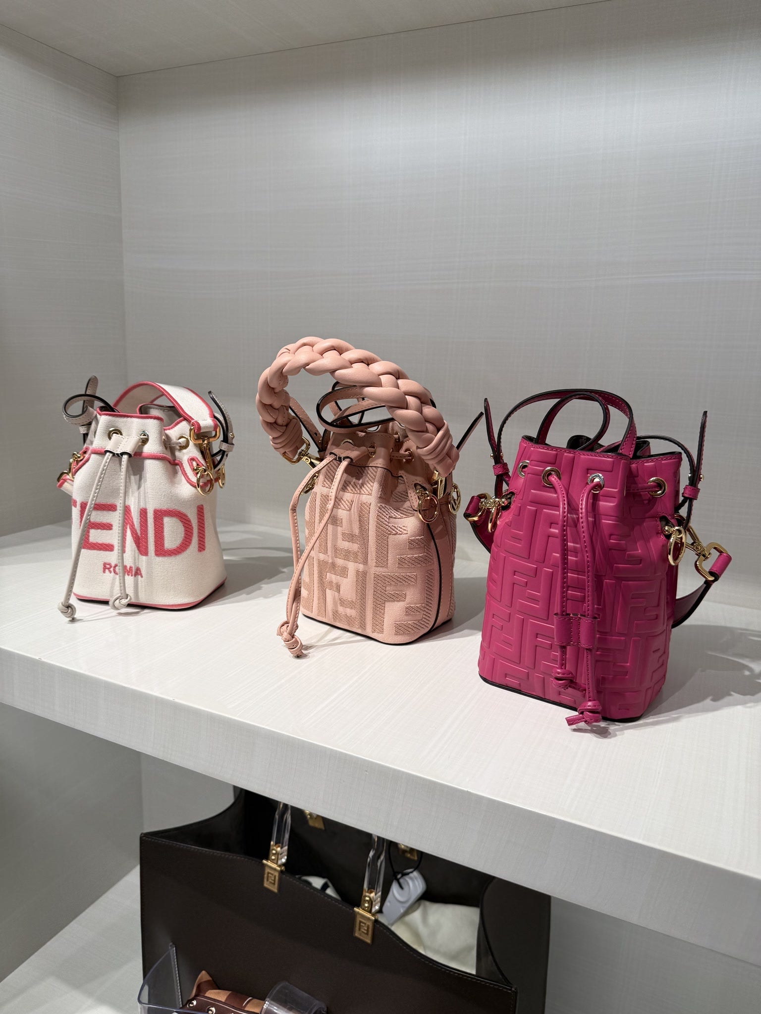 Fendi Mon Tresor Canvas Mini Tote BagFendi