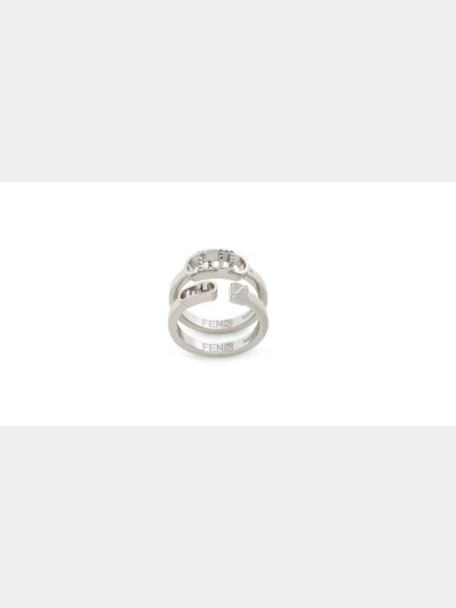 Fendi O'Lock Ring Set silverFendi