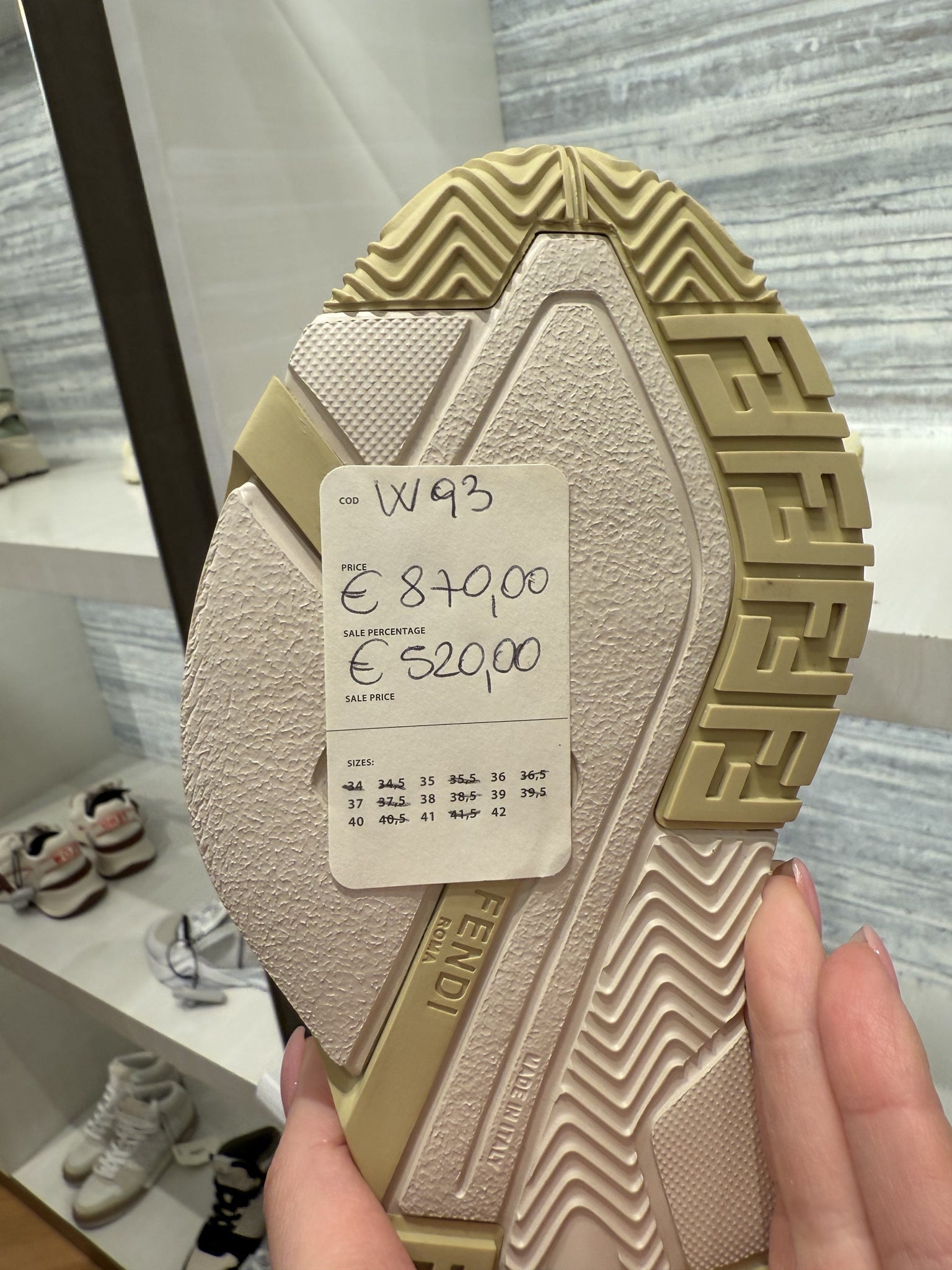 Fendi Sneakers Flow Donna CamoscioFendi