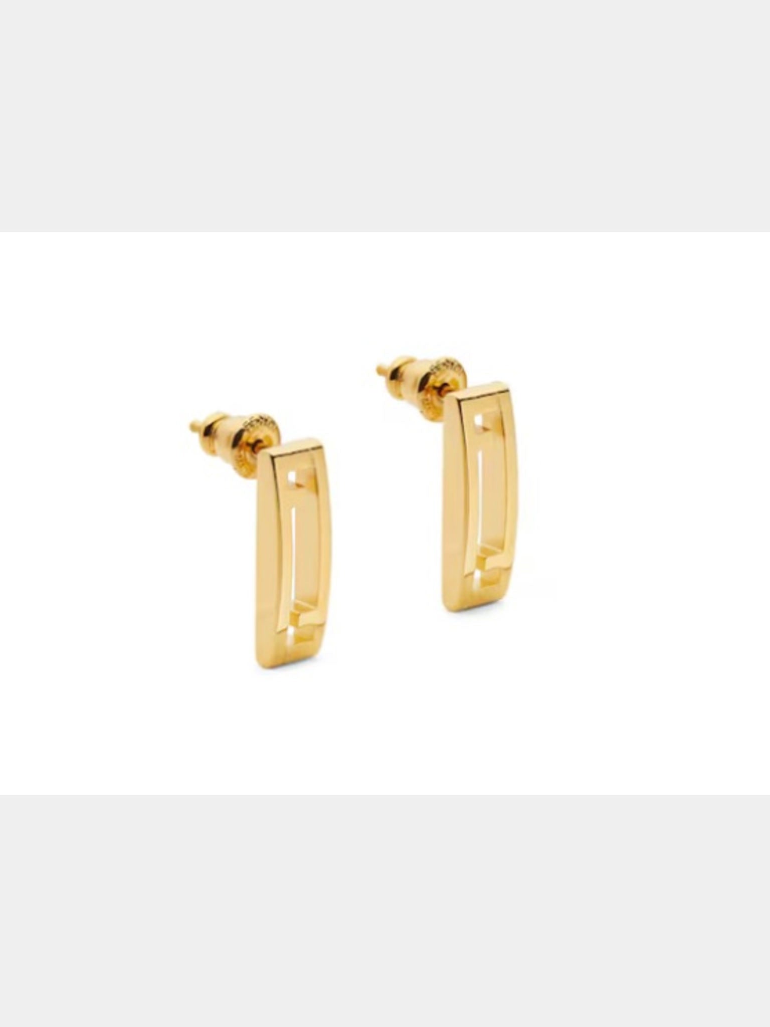 Fendi Stripes Earrings goldFendi
