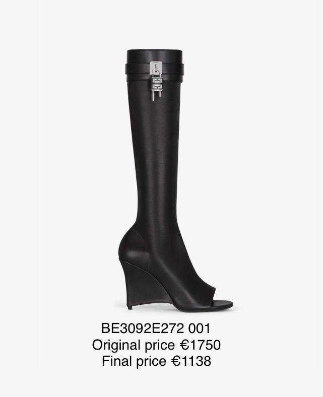 Givenchy Black Wedge BootsGivenchy