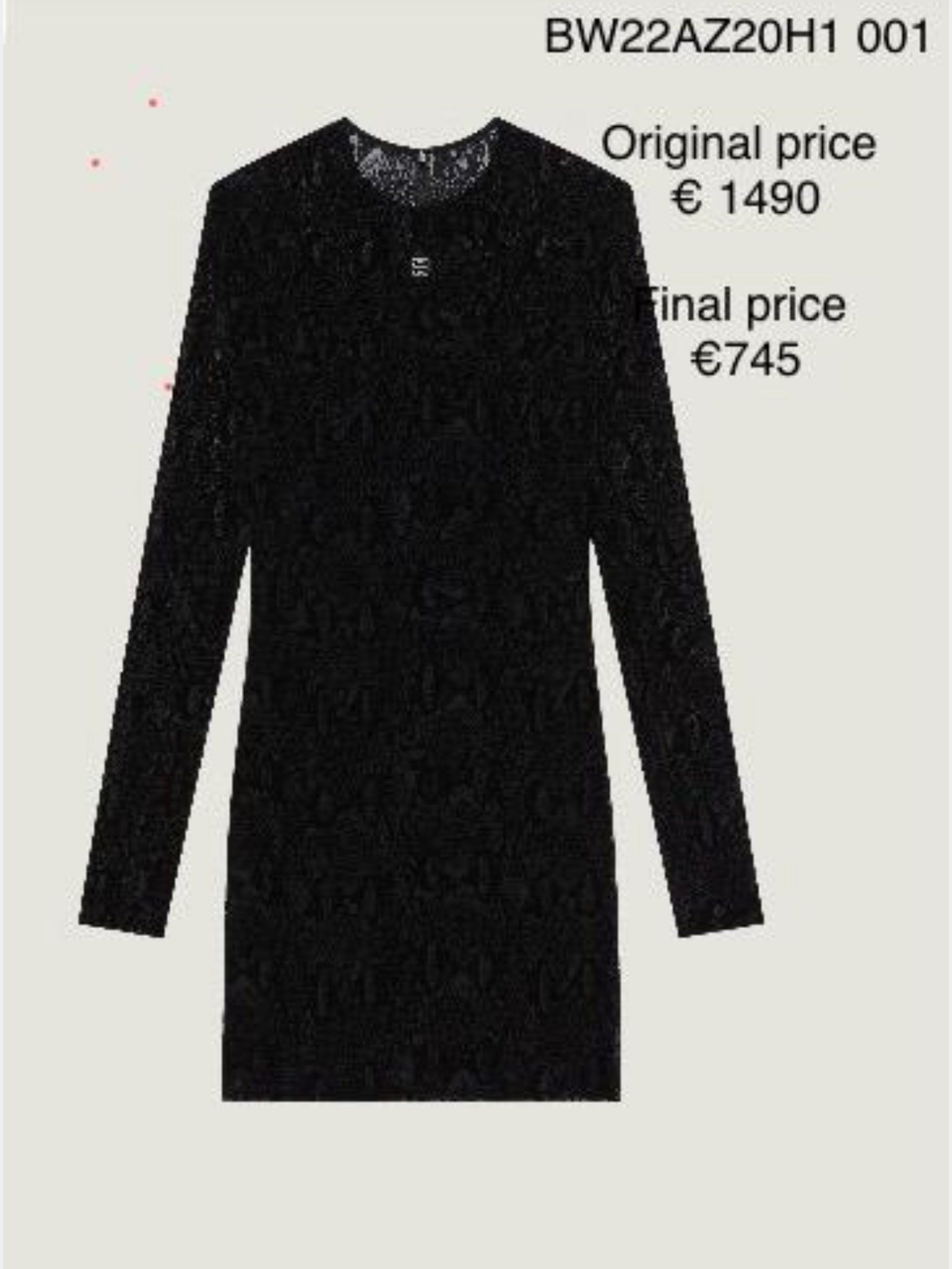 Givenchy Damska sukienka czarnaGivenchy