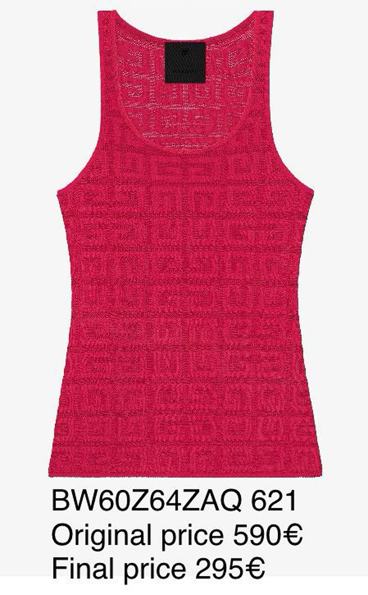 Givenchy Red Tank TopGivenchy