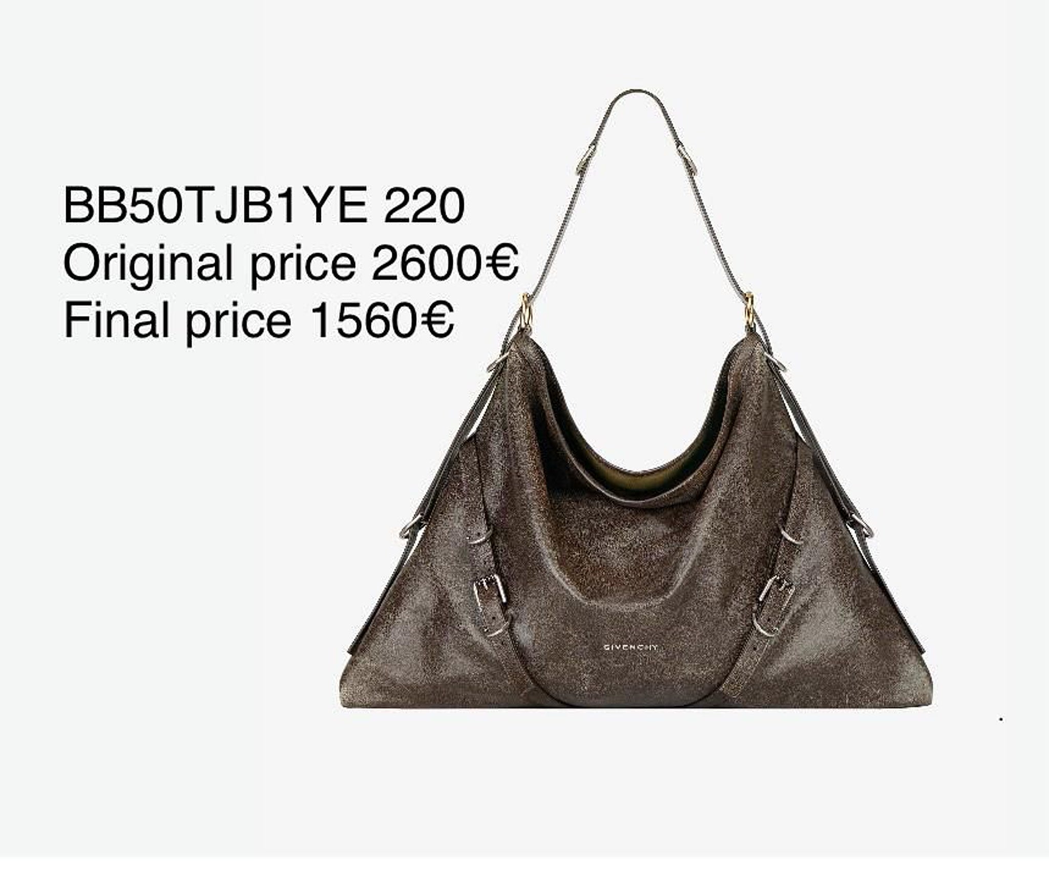 Givenchy Voyou Medium Metallic Leather Shoulder BagGivenchy