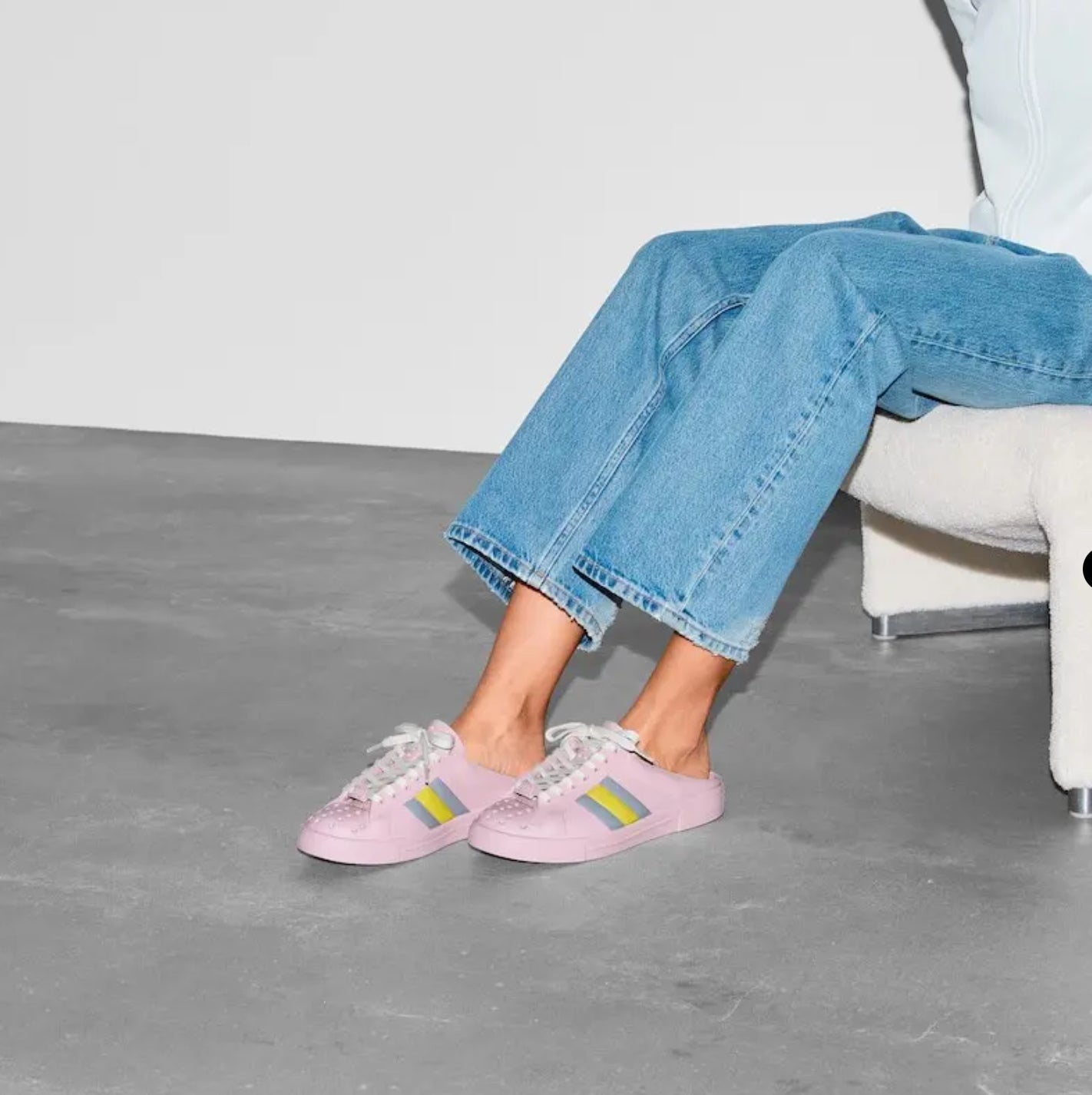 Gucci Ace Web Rubber Mules pinkGucci