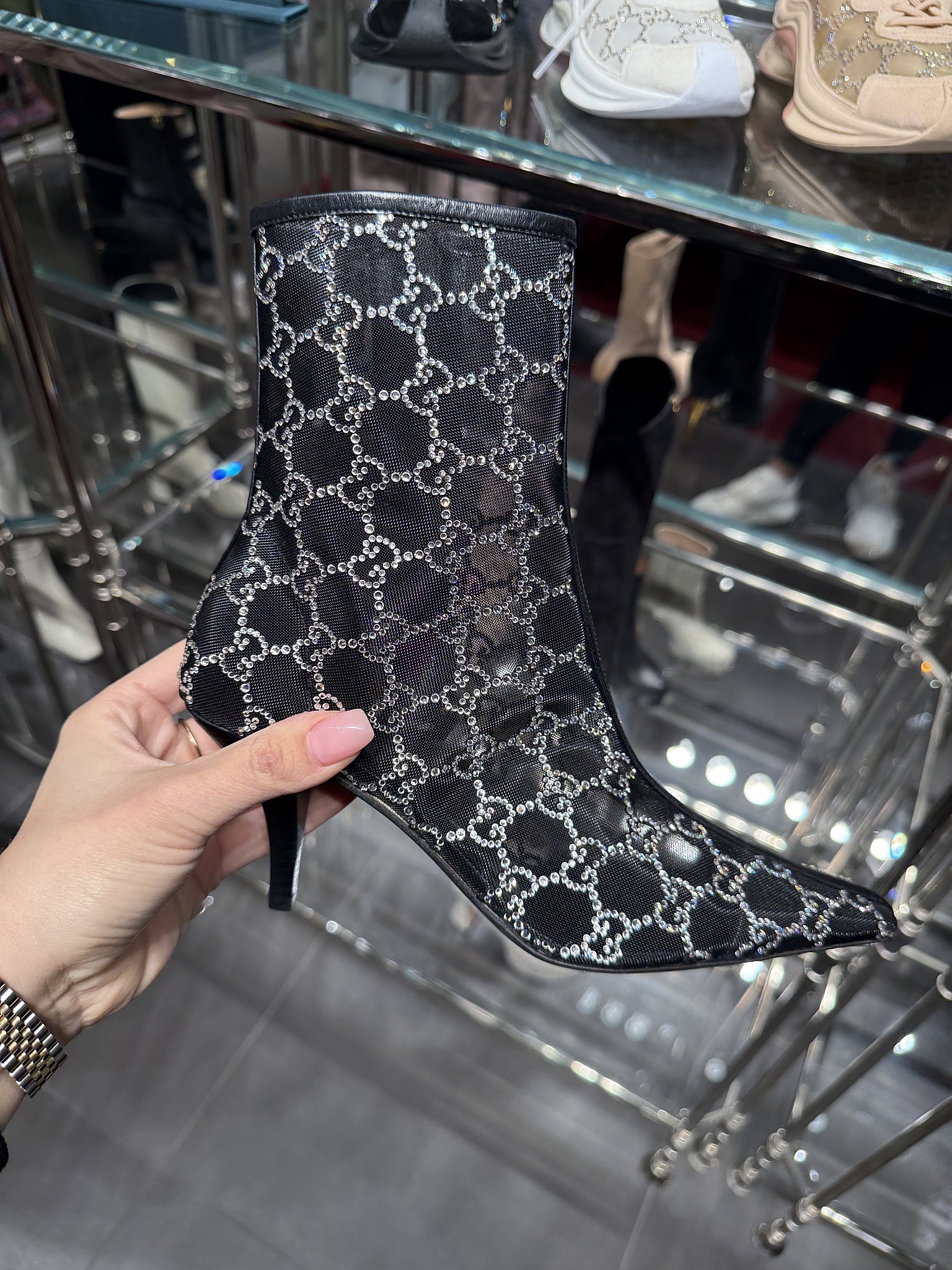 GUCCI Crystal GG BootsGucci