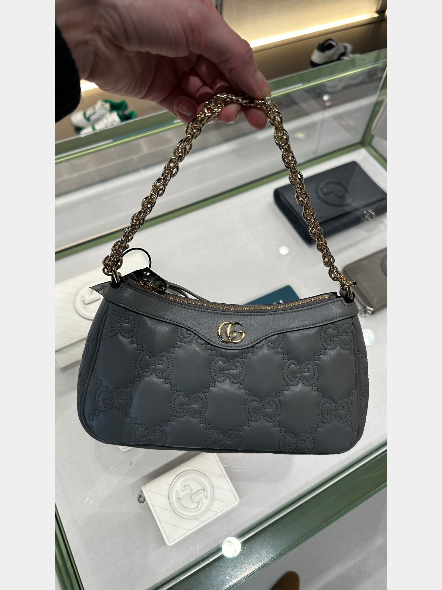 Gucci D Handbag GG Matelasse greyGucci