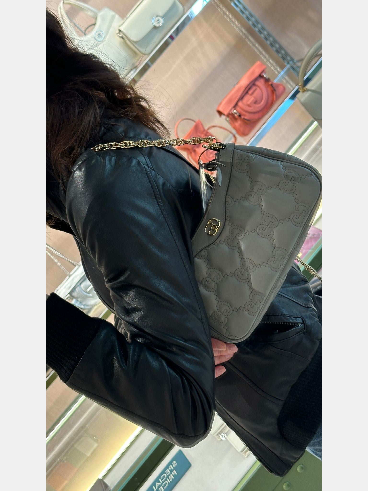 Gucci D Handbag GG Matelasse greyGucci