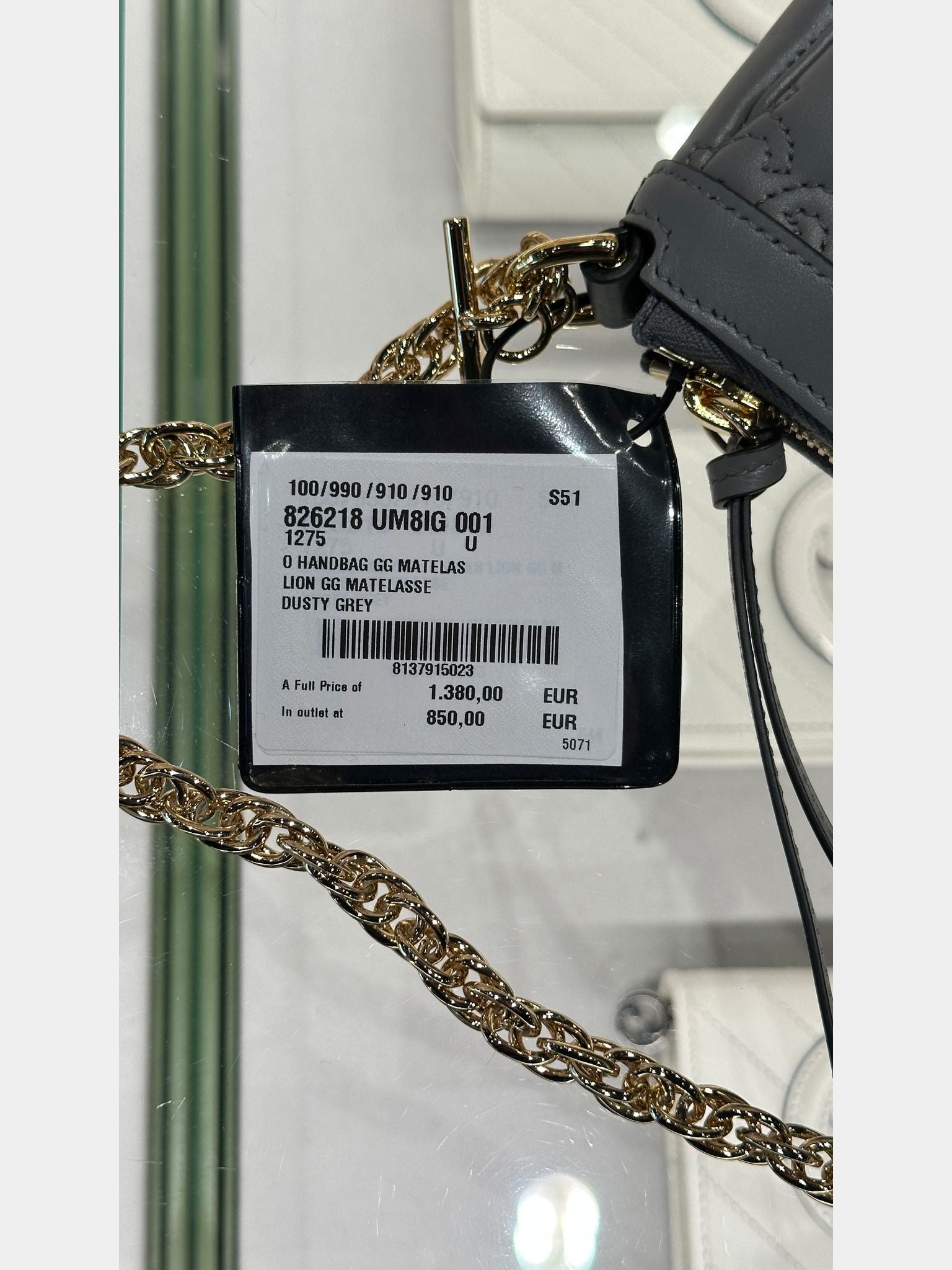 Gucci D Handbag GG Matelasse greyGucci