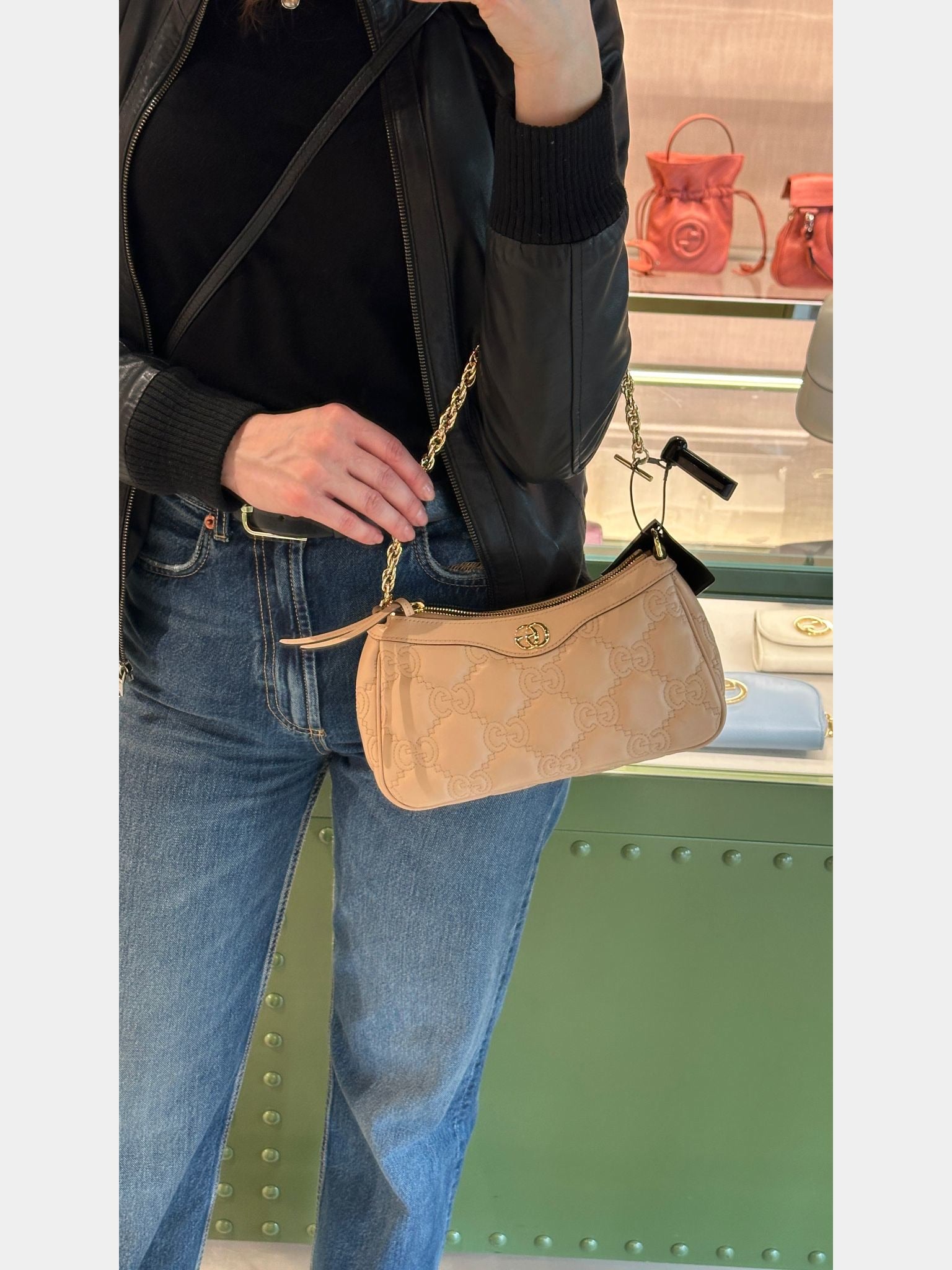 Gucci GG Matelasse Bag pink sandGucci